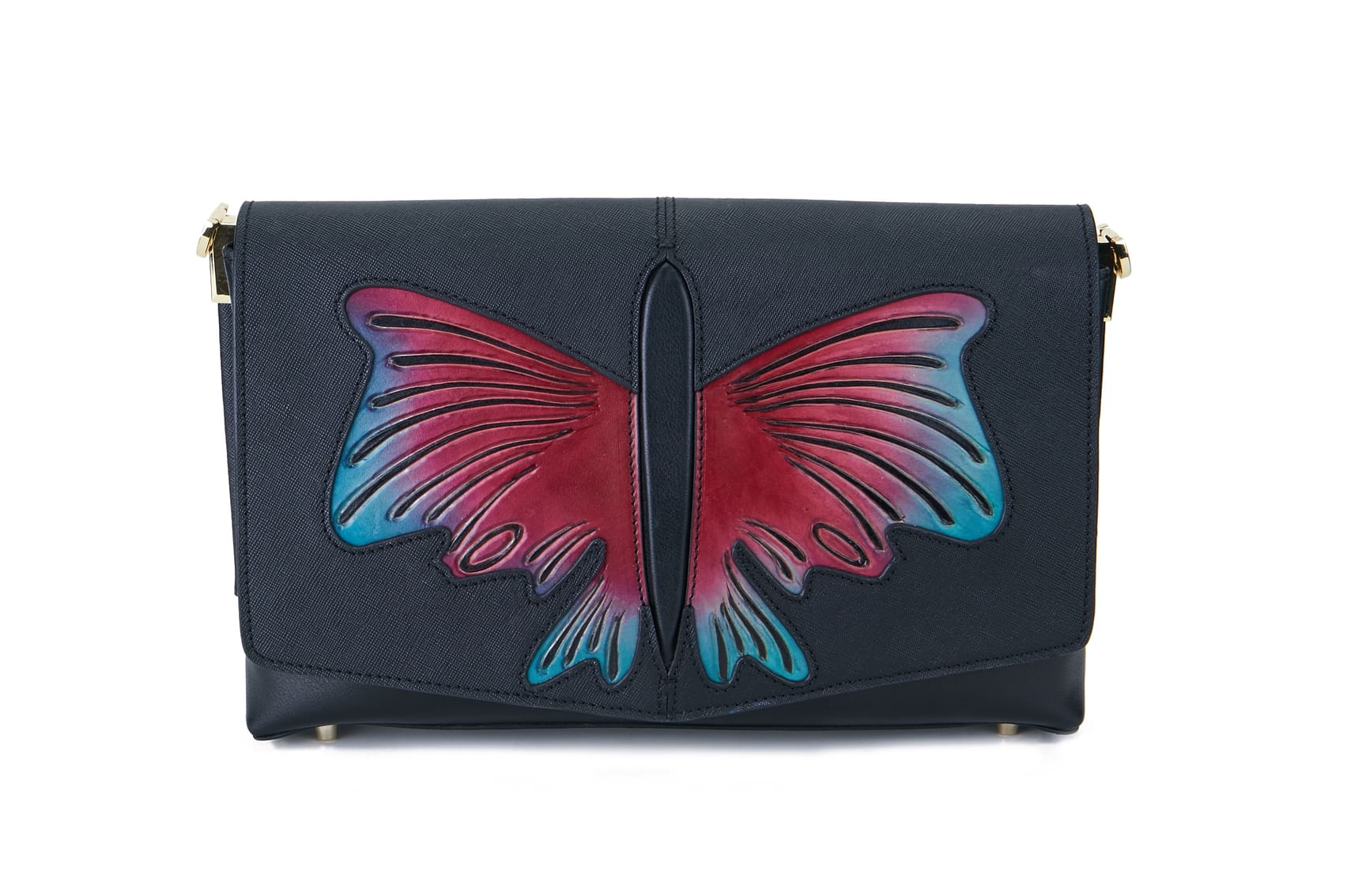 Unique Purses Butterfly Black Crossbody - Bellorita