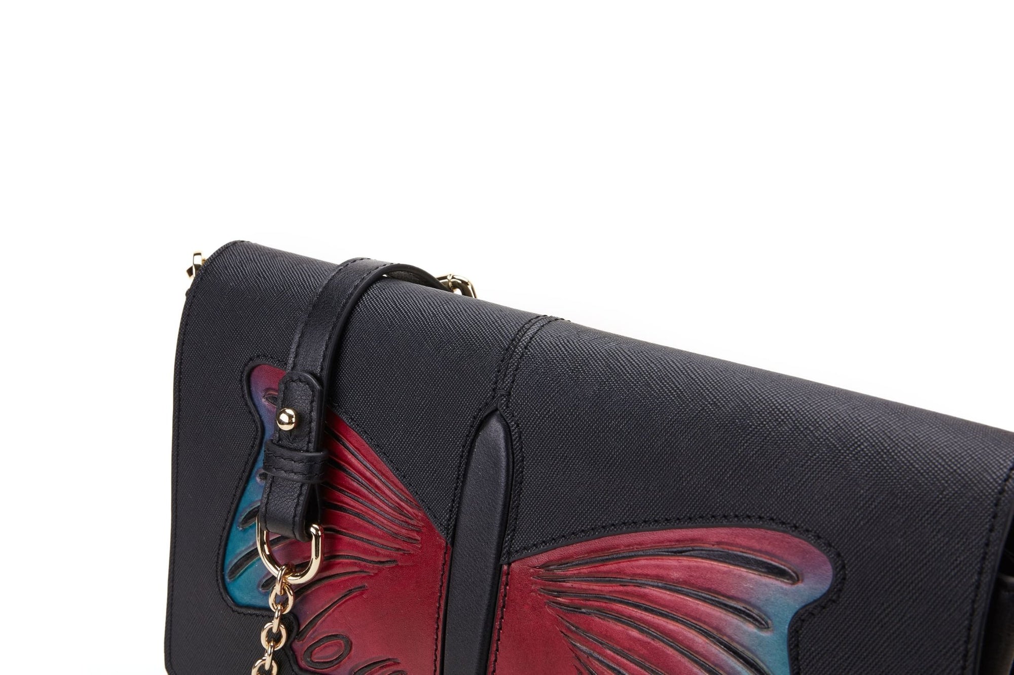 Unique Purses Butterfly Black Crossbody - Bellorita
