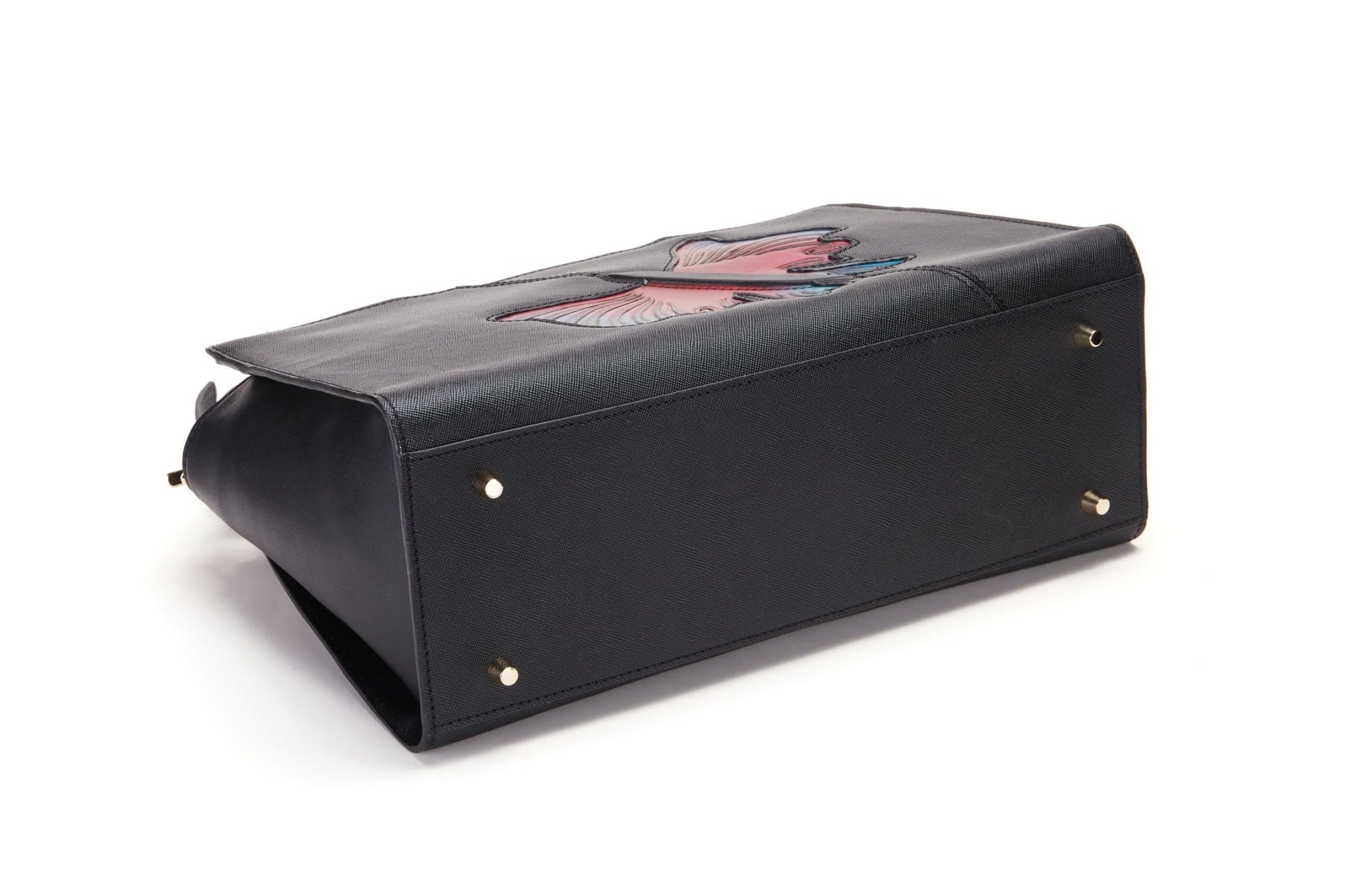 Unique Purses Butterfly Black Satchel - Bellorita