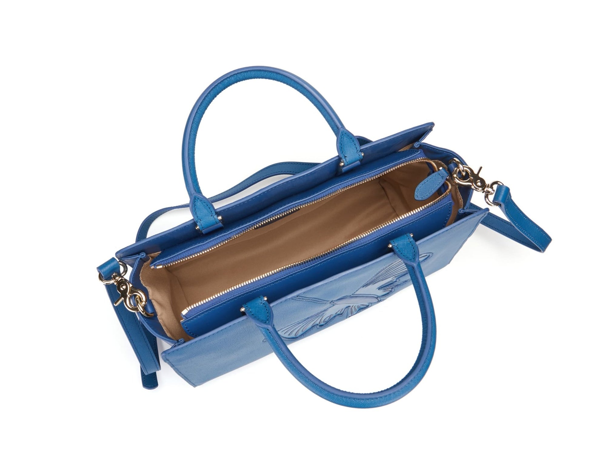 Unique Purses Butterfly Blue Satchel - Bellorita