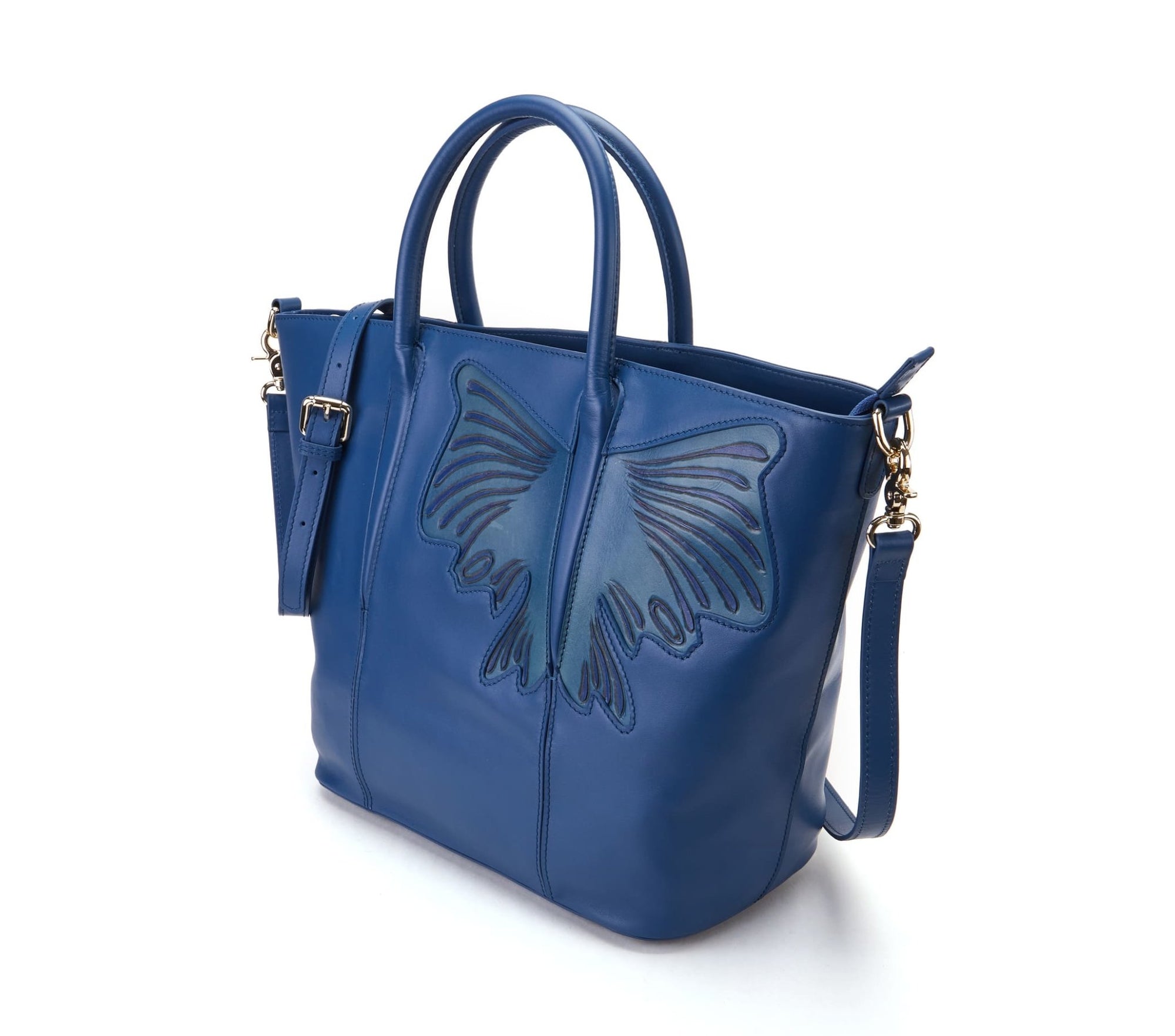 Unique Purses Butterfly Blue Top Handle - Bellorita