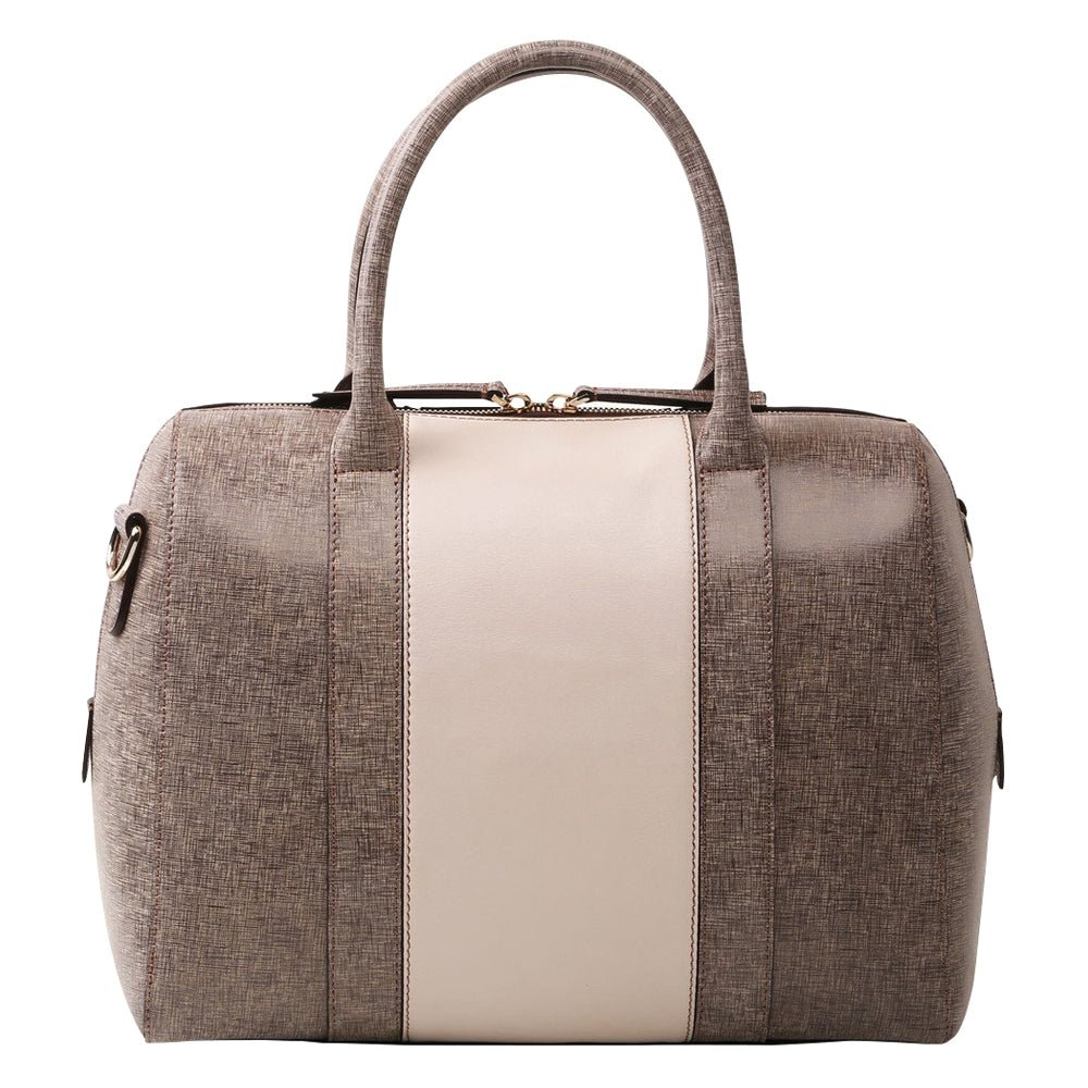 Purses Calligraphy Brown Satchel - Bellorita