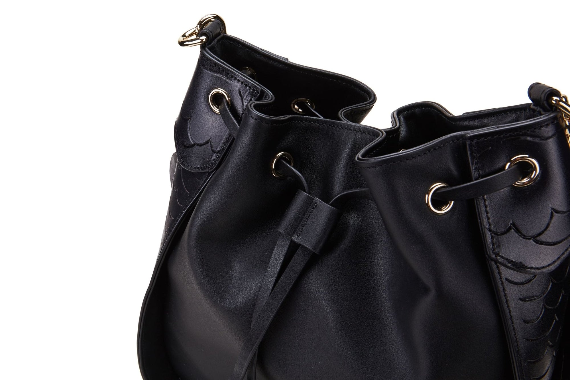 Unique Purses Carp Black Bucket - Bellorita