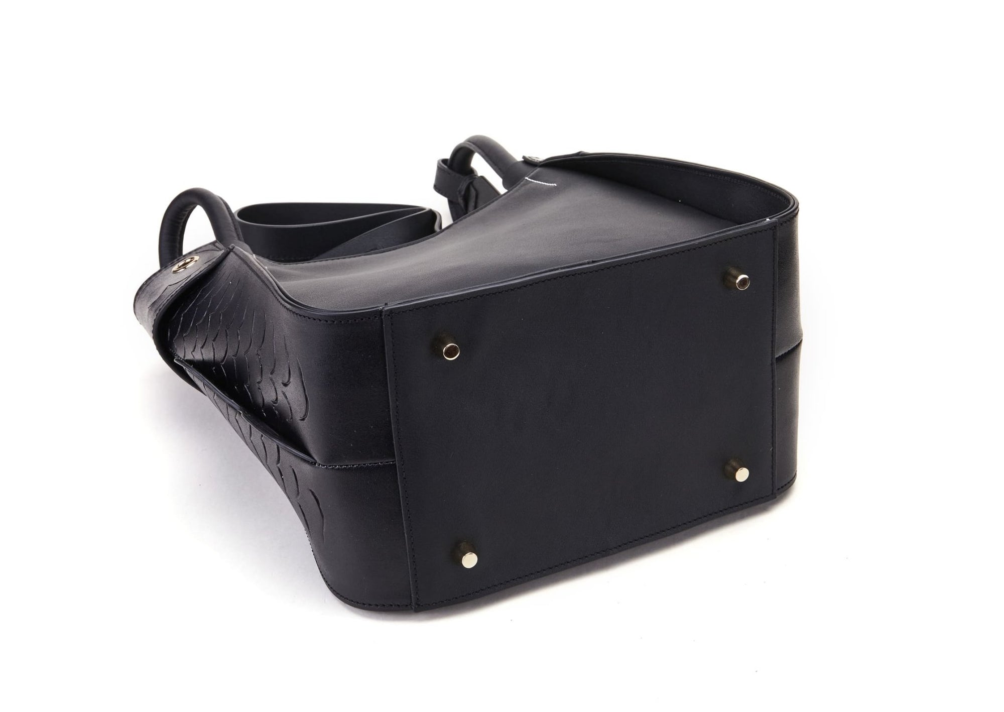 Unique Purses Carp Black Shoulder Bag - Bellorita