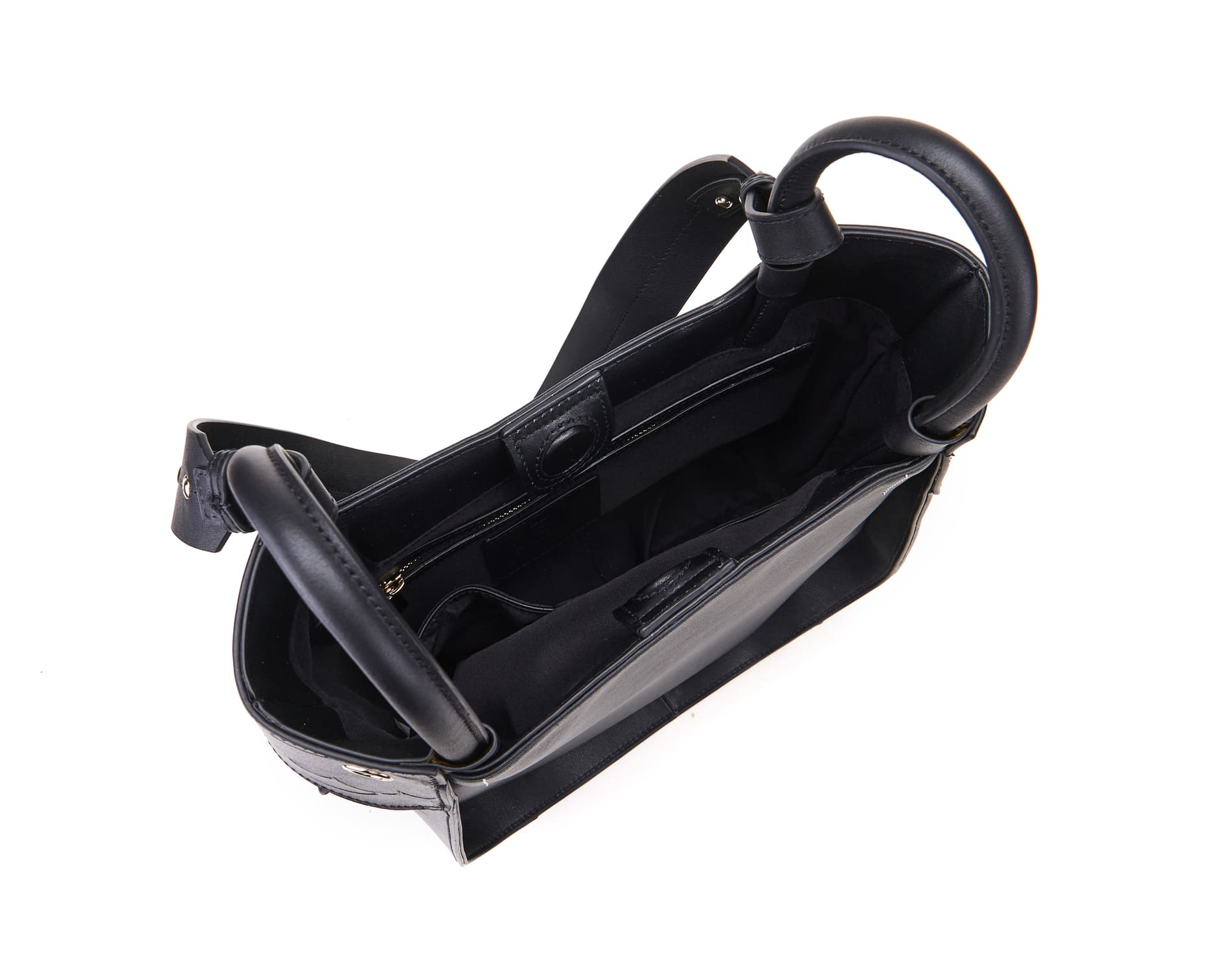 Unique Purses Carp Black Shoulder Bag - Bellorita