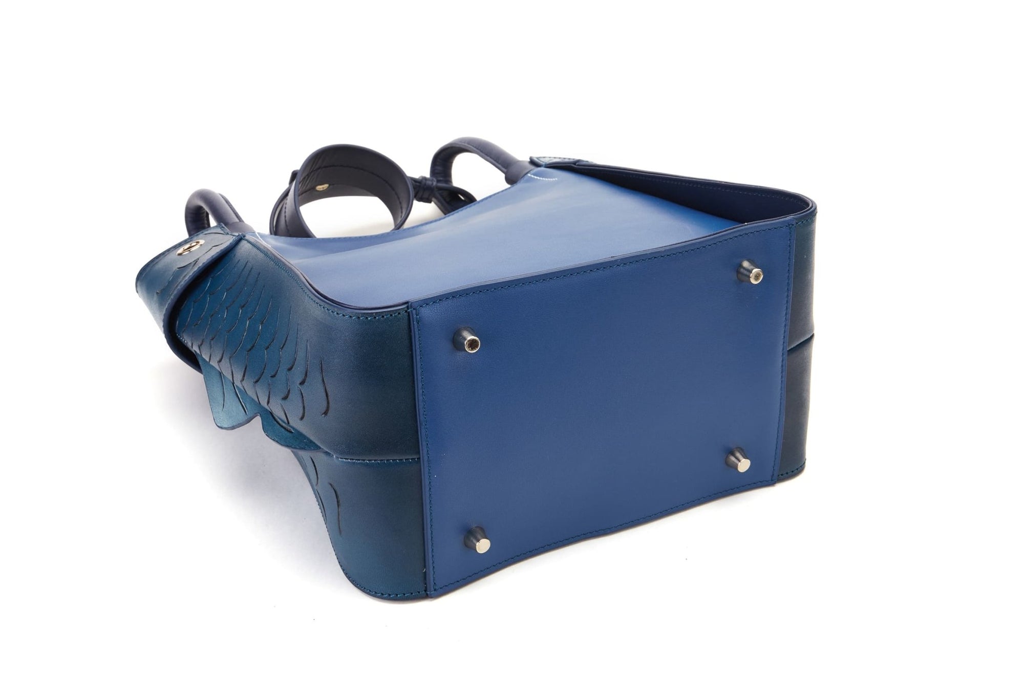 Unique Purses Carp Blue Shoulder Bag - Bellorita