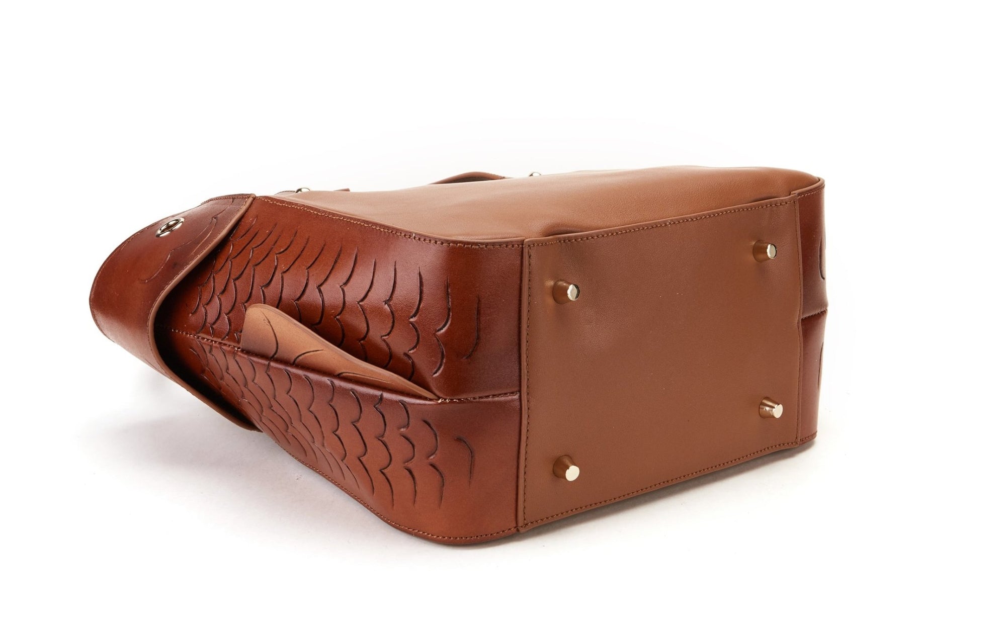 Unique Purses Carp Brown Top Handle - Bellorita