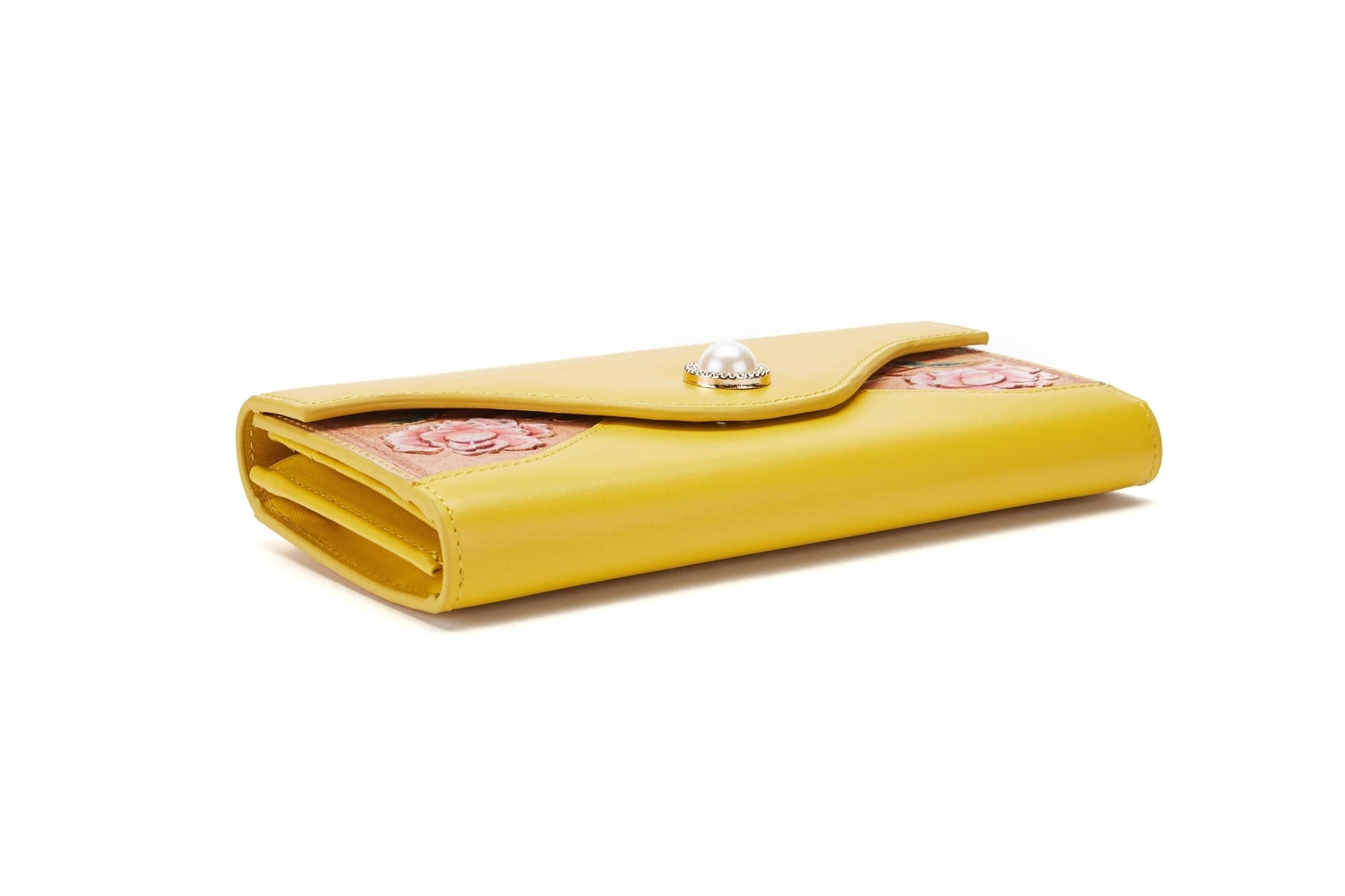 Unique Purses Rose Yellow Continental Wallet - Bellorita