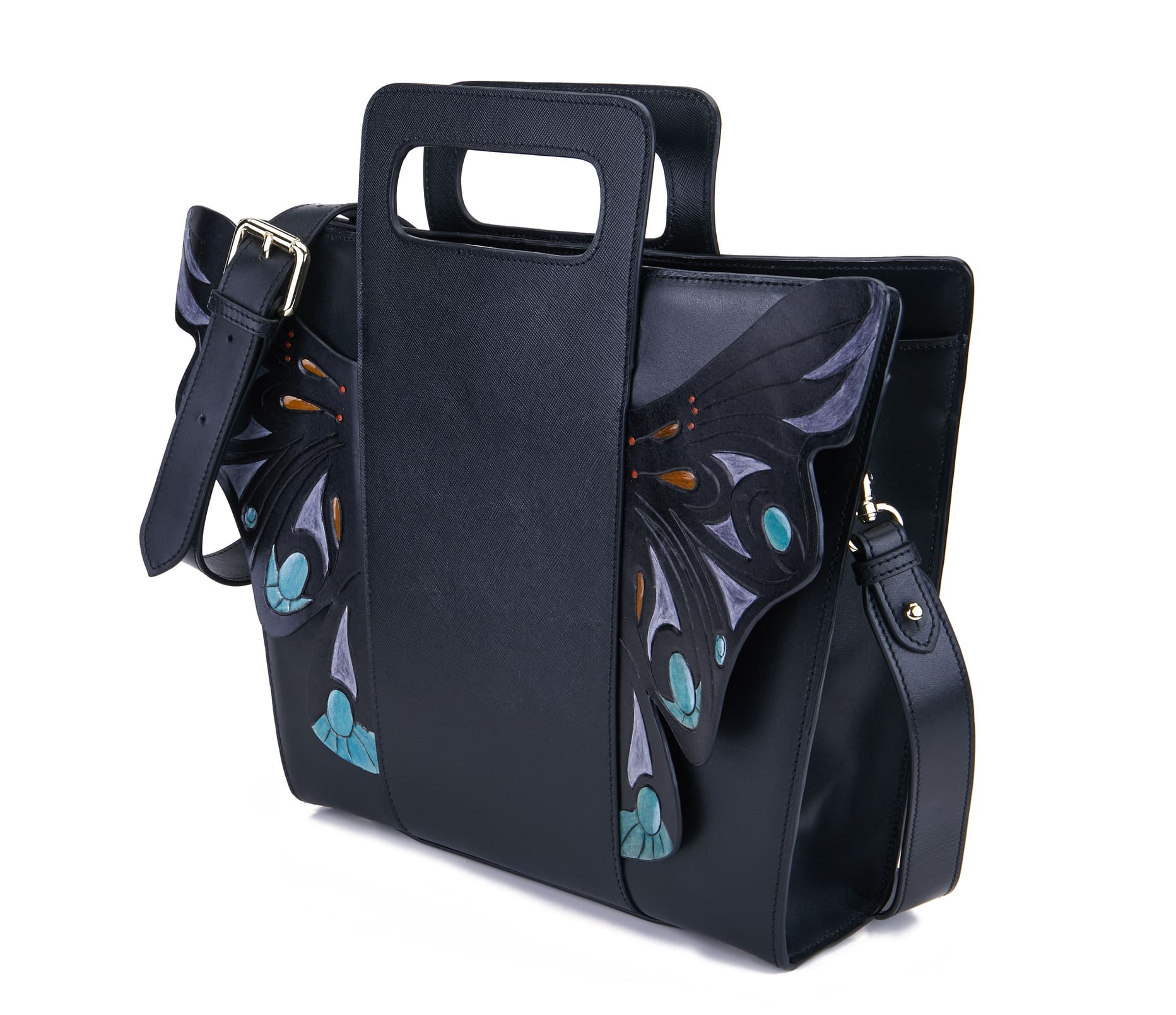 Unique Purses Wings Black Crossbody - Bellorita