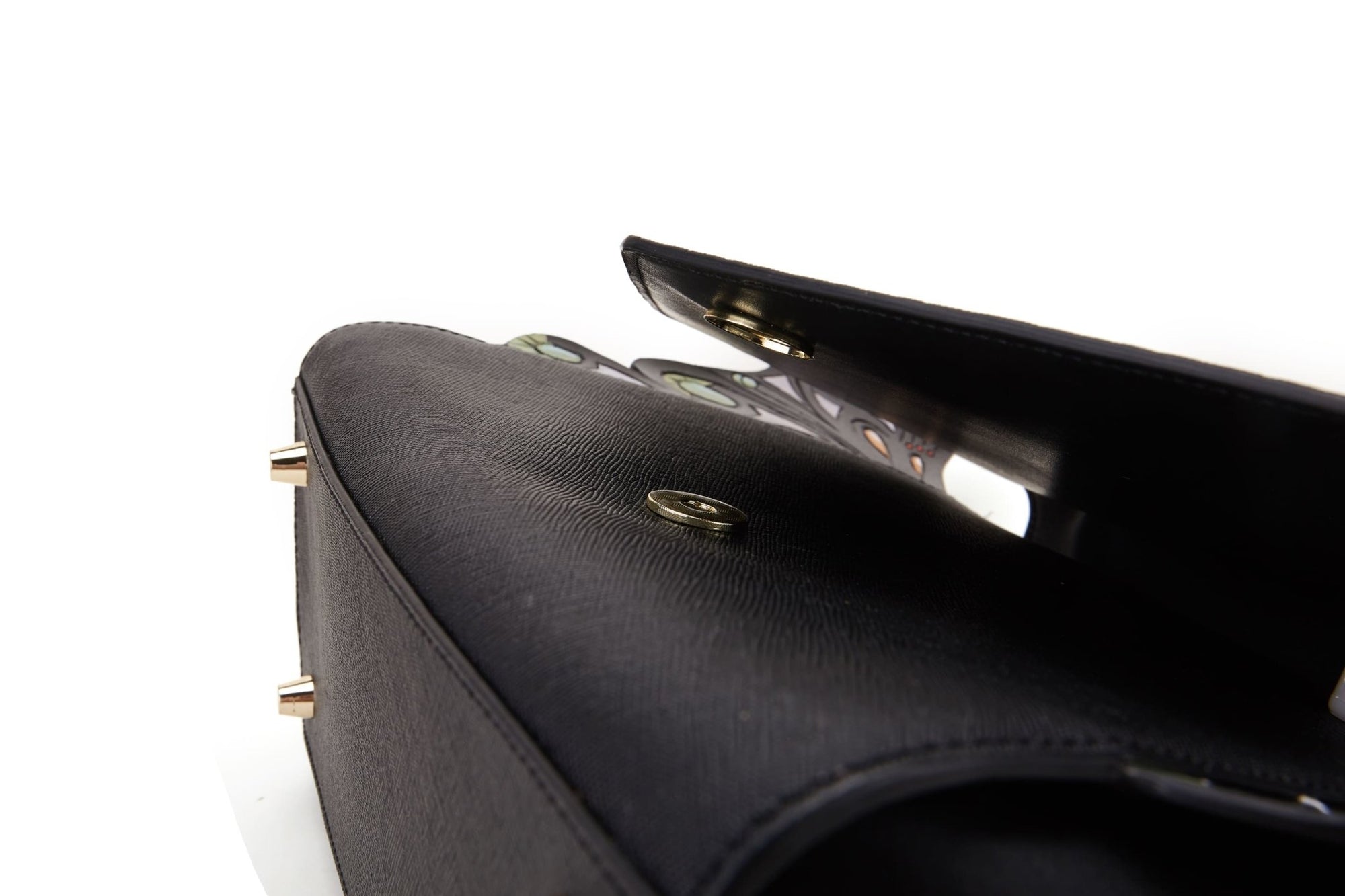 Unique Purses Wings Black Satchel - Bellorita