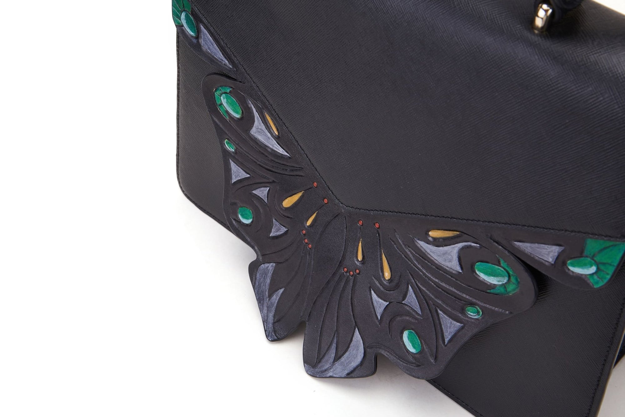 Unique Purses Wings Black Shoulder Bag - Bellorita