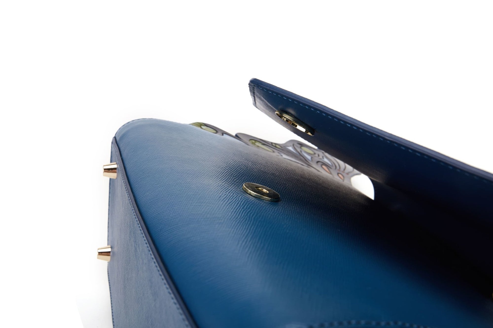 Unique Purses Wings Blue Satchel - Bellorita