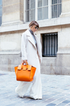 How to Carry Orange Handbag 