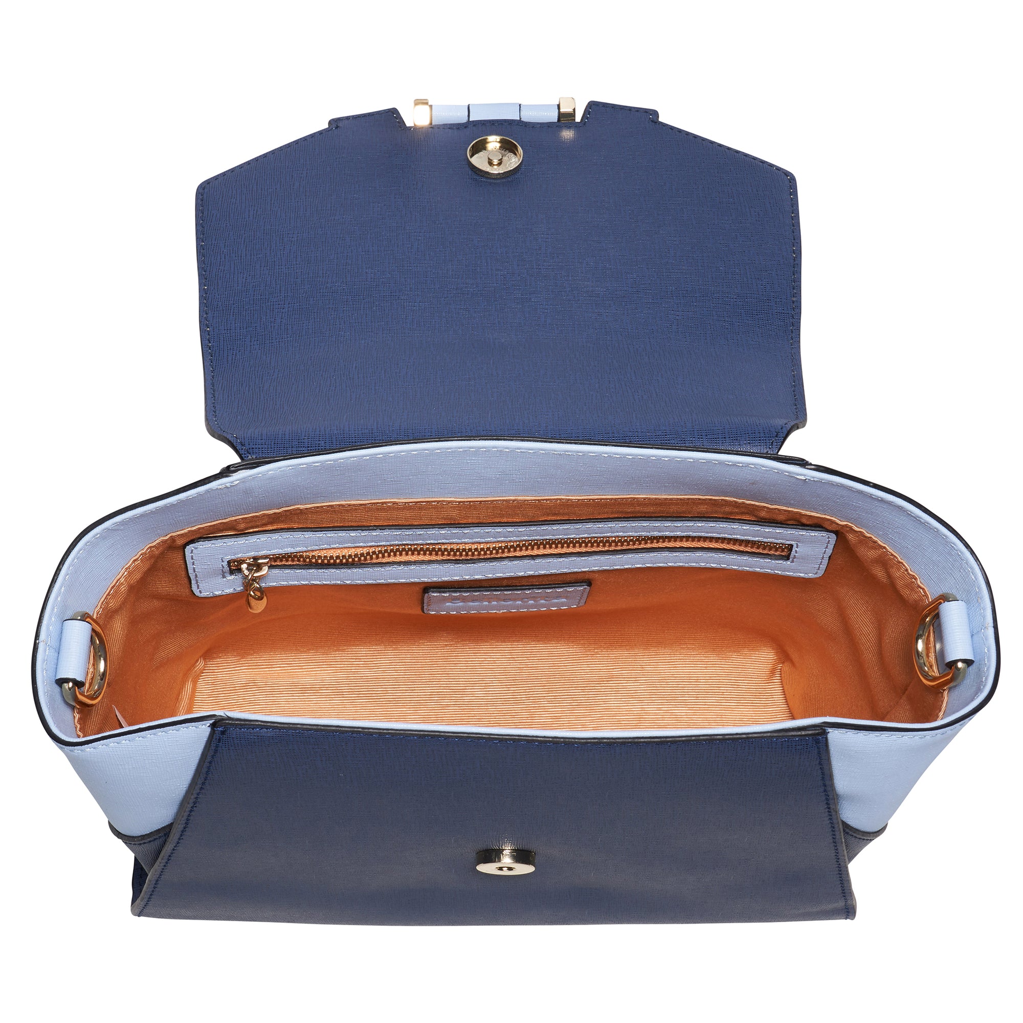 Unique Purses Koi Small Blue Satchel - Bellorita