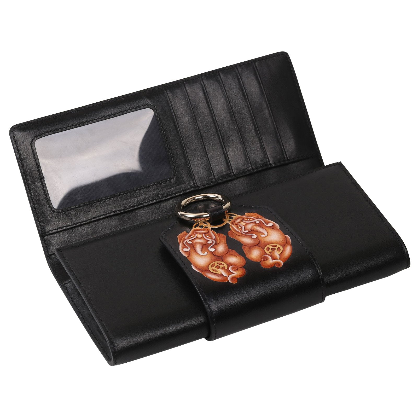 Unique Purses PX (PiXiu) Black Continental Wallet - Bellorita