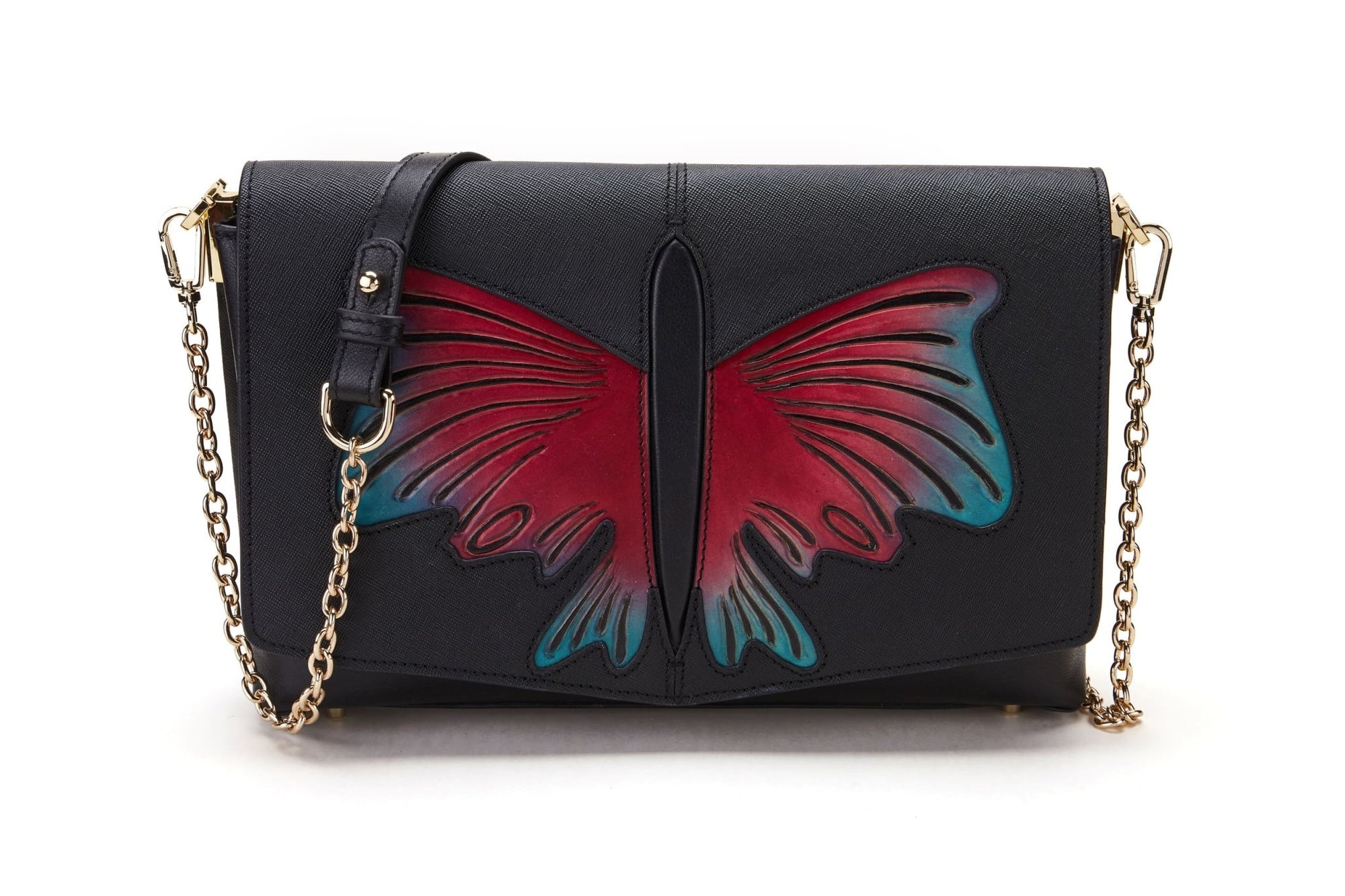 Unique Purses Butterfly Black Crossbody - Bellorita