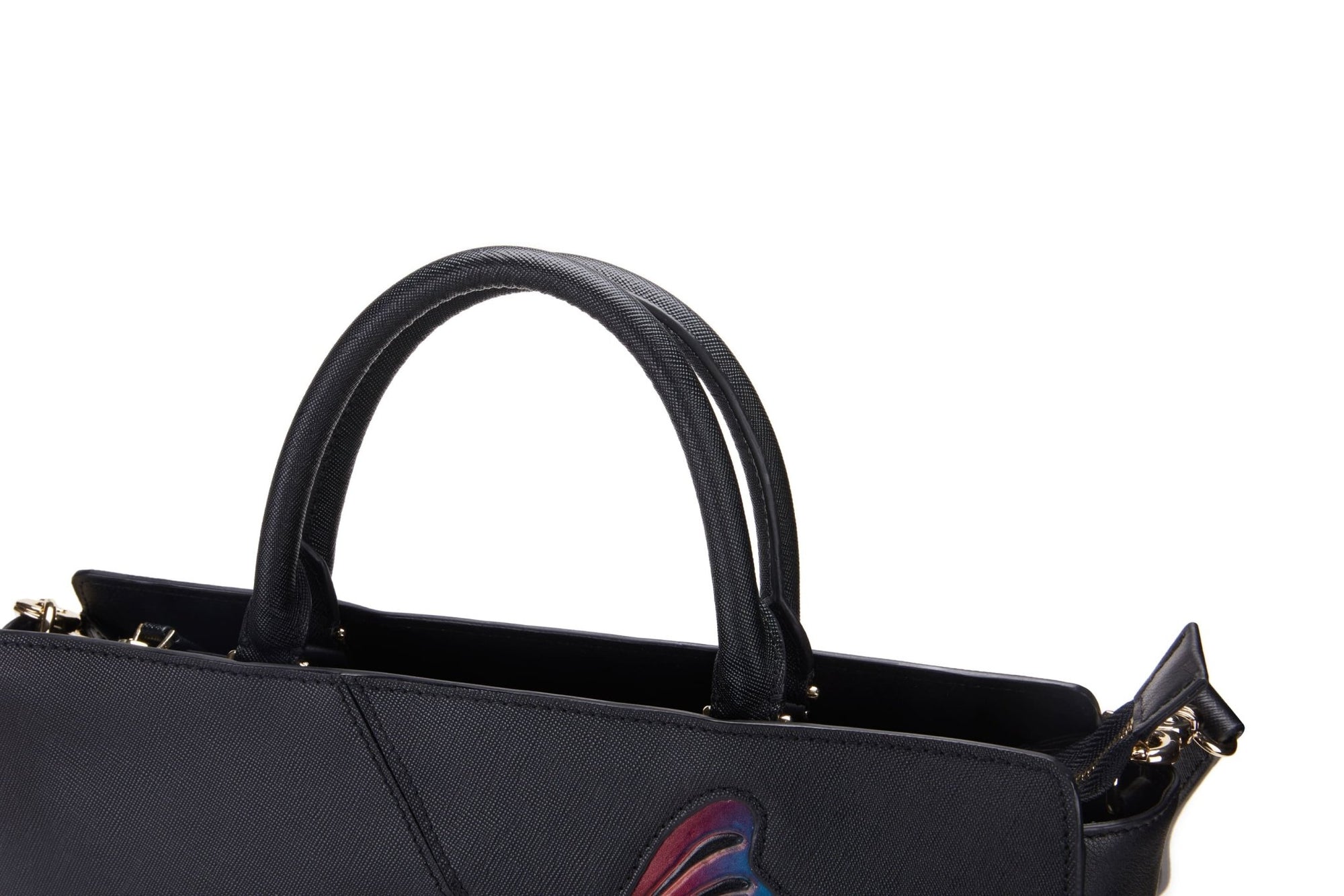 Unique Purses Butterfly Black Satchel - Bellorita
