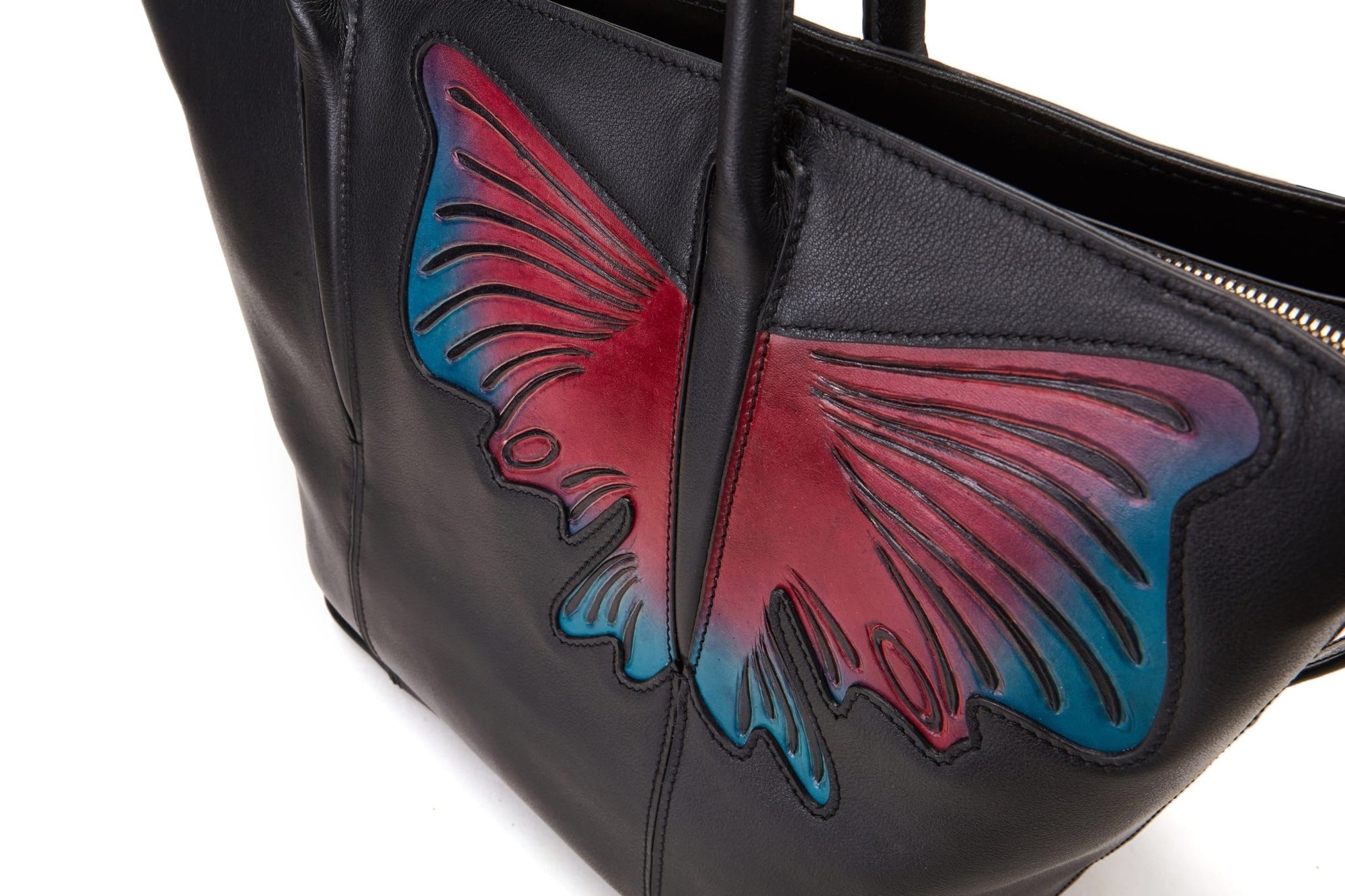 Unique Purses Butterfly Black Top Handle - Bellorita