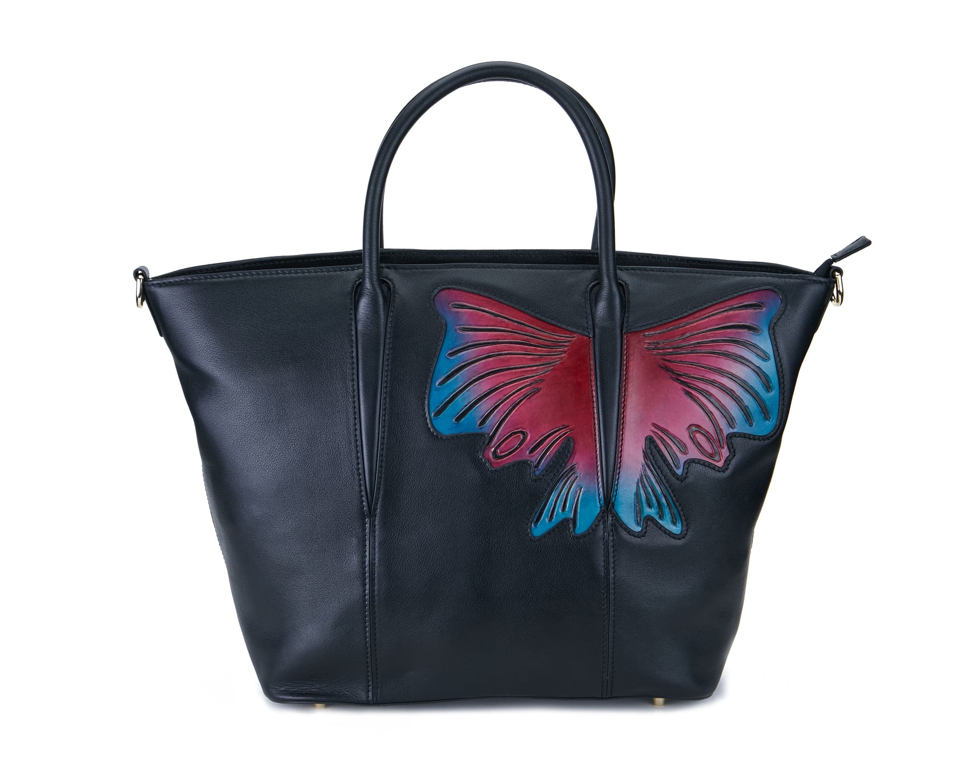 Unique Purses Butterfly Black Top Handle - Bellorita