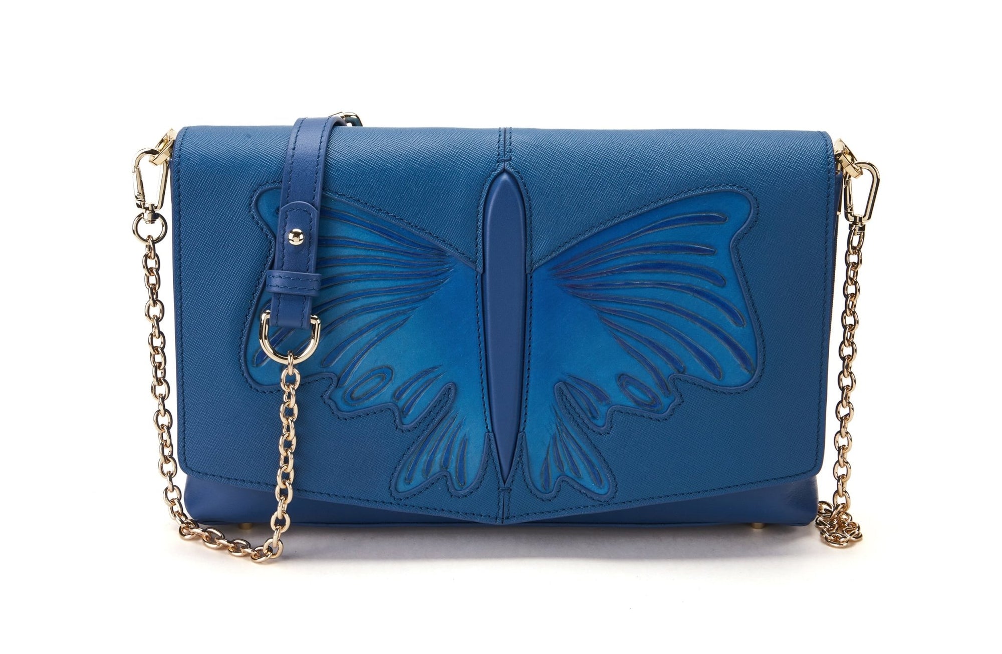 Unique Purses Butterfly Blue Crossbody - Bellorita