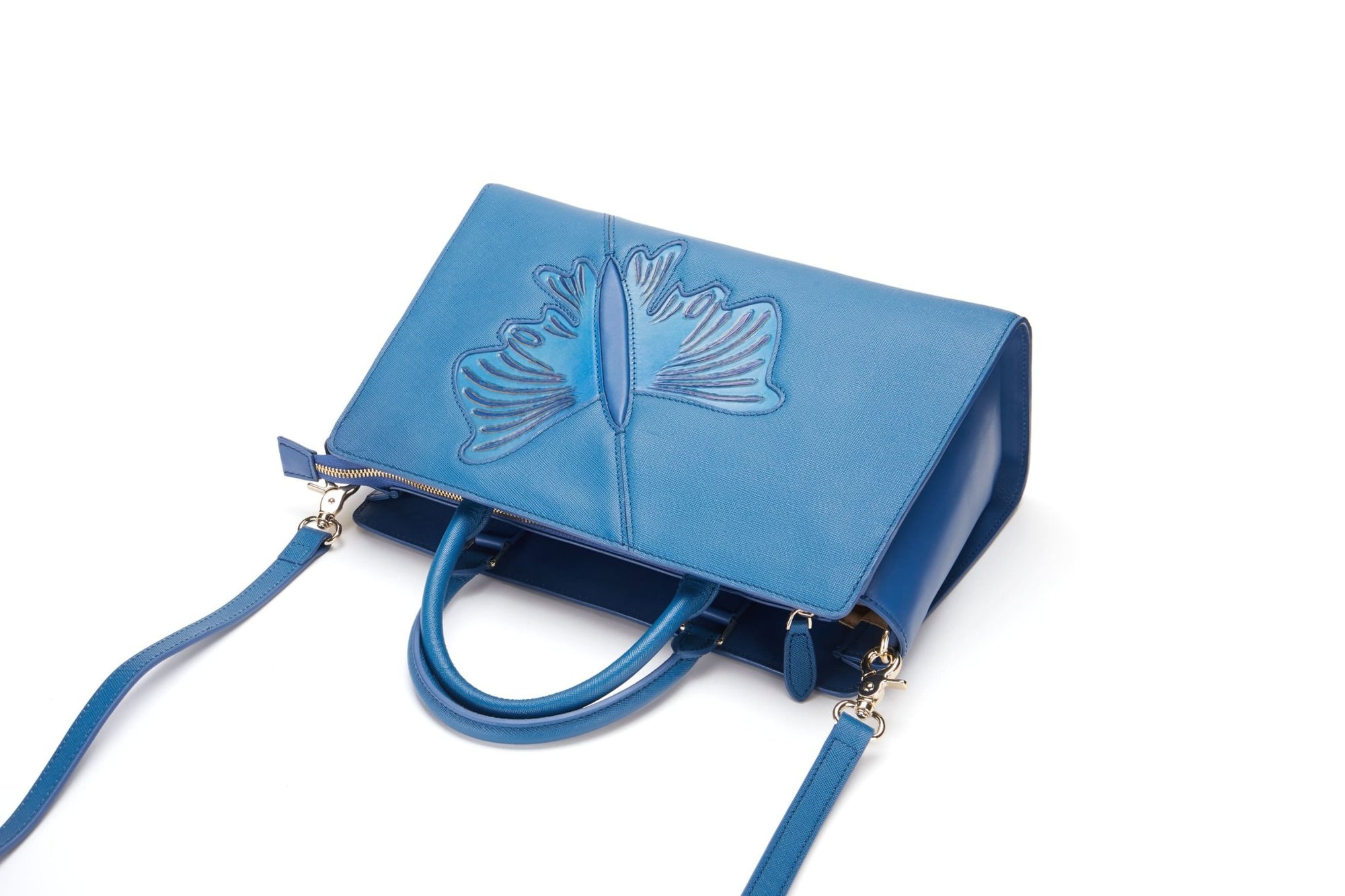 Unique Purses Butterfly Blue Satchel - Bellorita