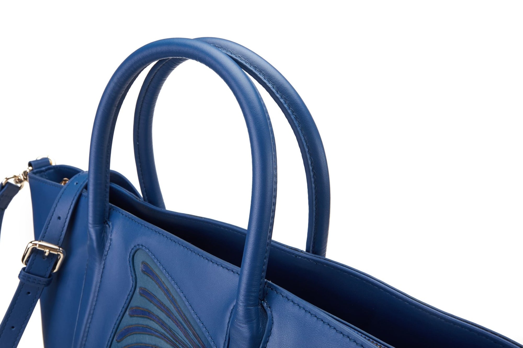 Unique Purses Butterfly Blue Top Handle - Bellorita