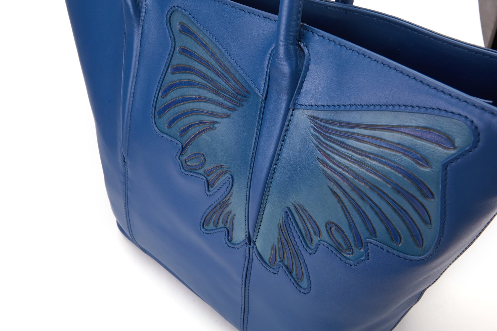 Unique Purses Butterfly Blue Top Handle - Bellorita