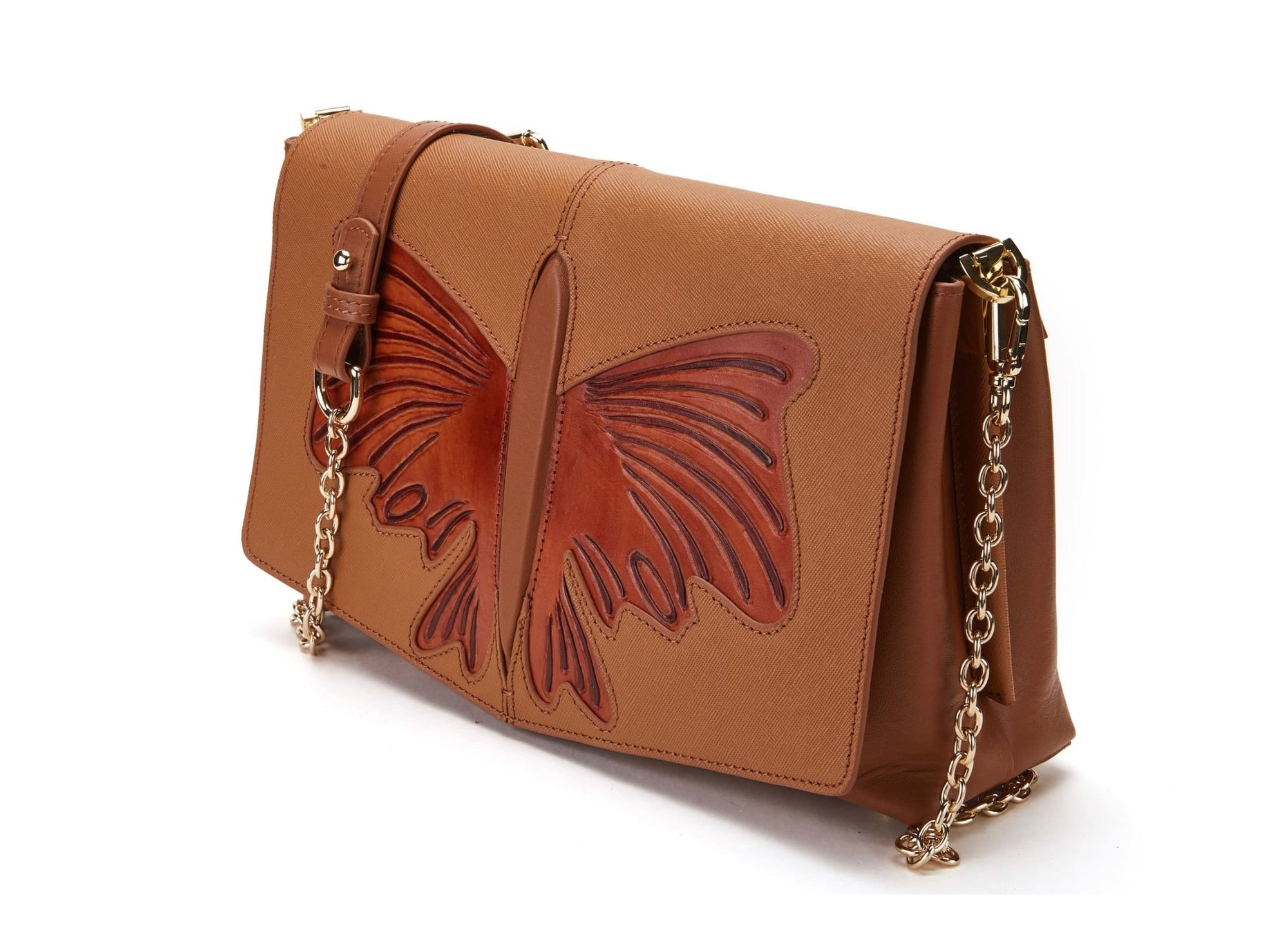 Unique Purses Butterfly Brown Crossbody - Bellorita
