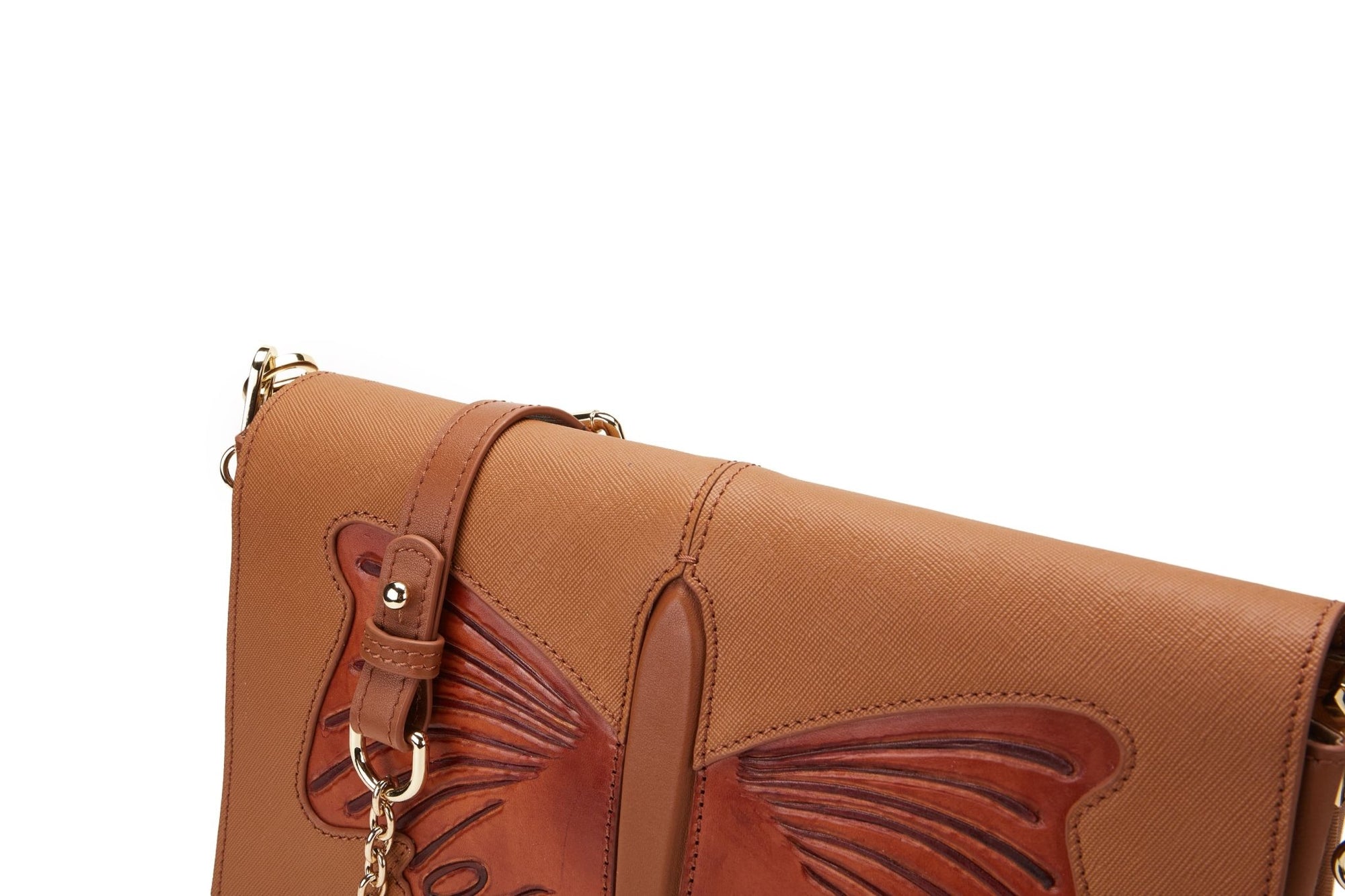 Unique Purses Butterfly Brown Crossbody - Bellorita