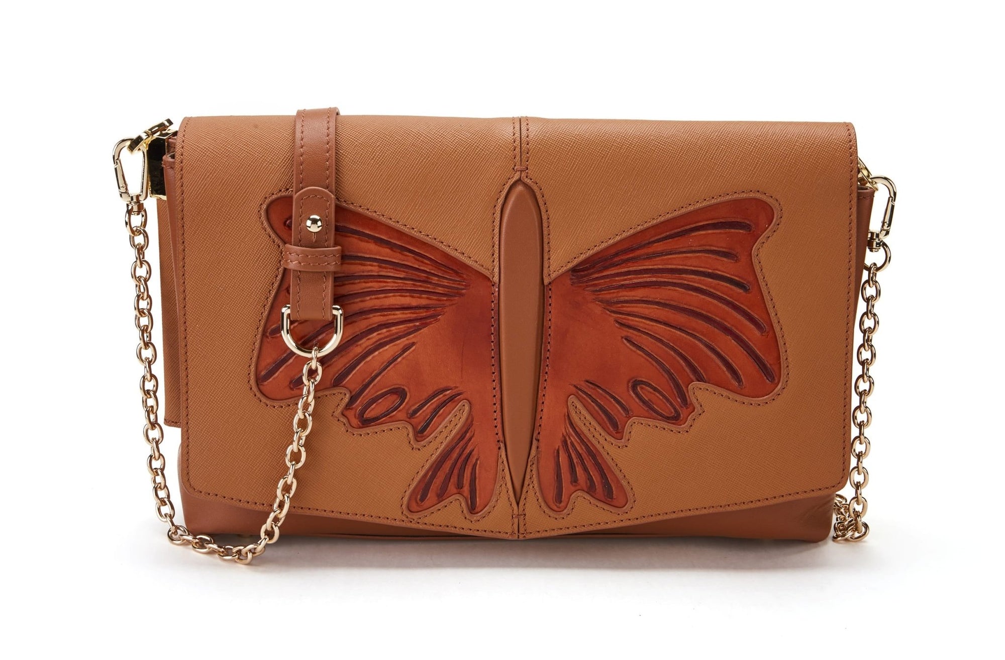 Unique Purses Butterfly Brown Crossbody - Bellorita