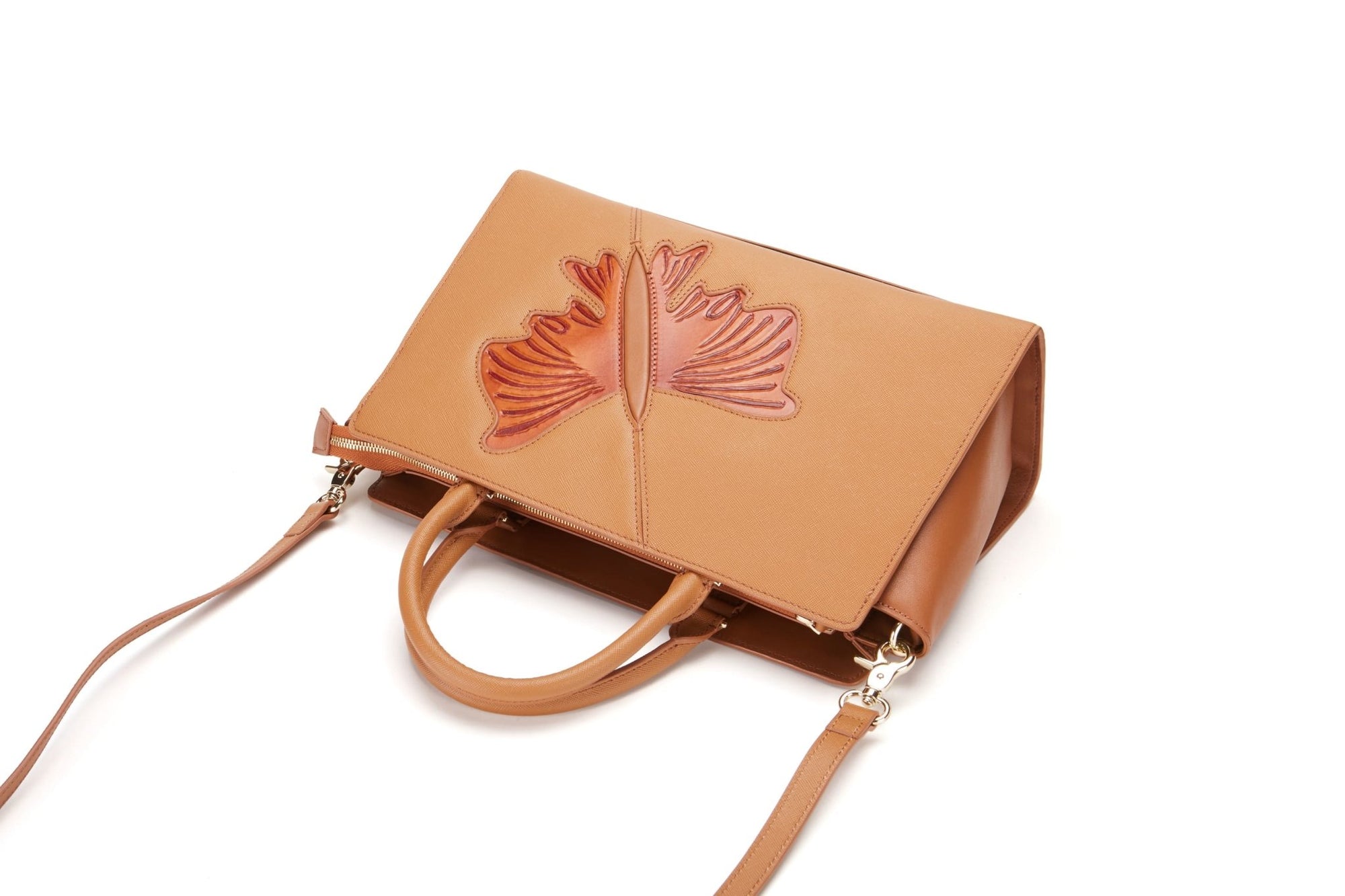 Unique Purses Butterfly Brown Satchel - Bellorita