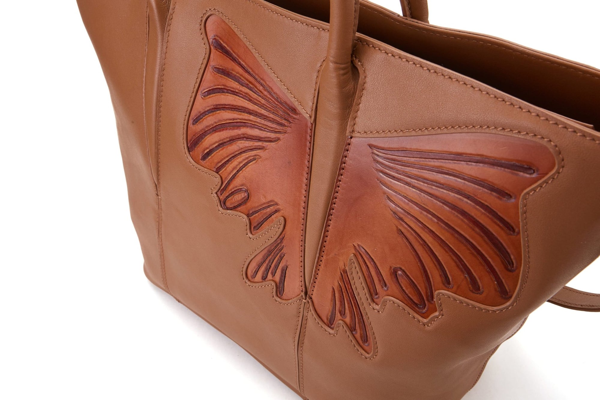 Unique Purses Butterfly Brown Top Handle - Bellorita