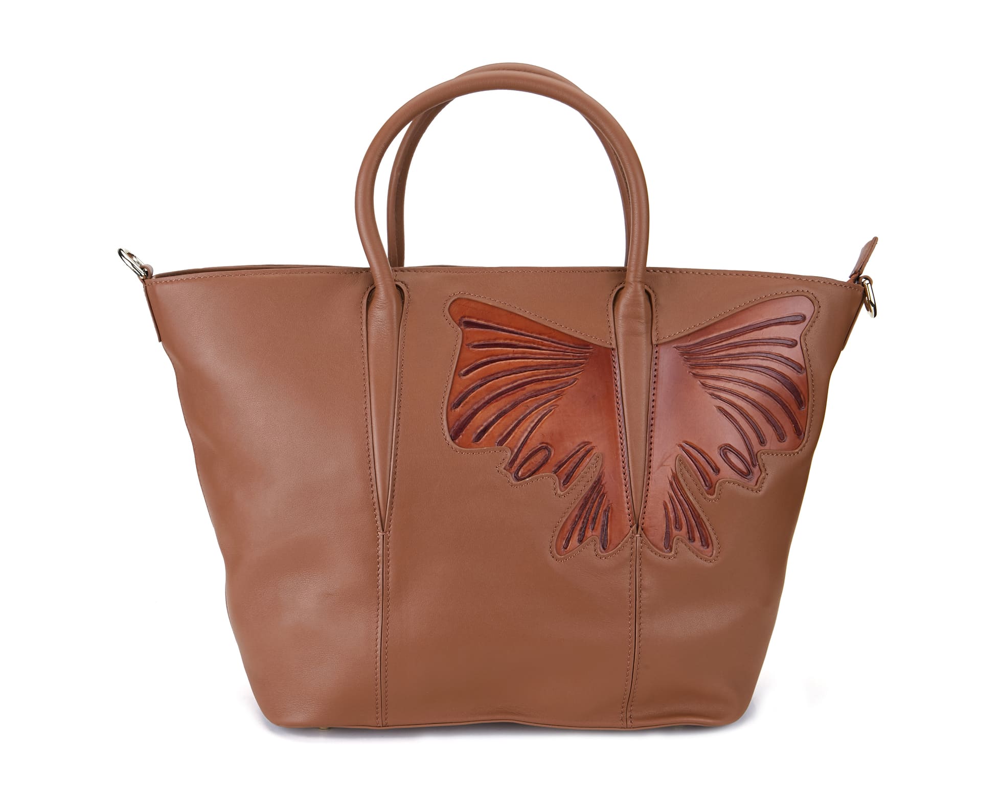 Unique Purses Butterfly Brown Top Handle - Bellorita