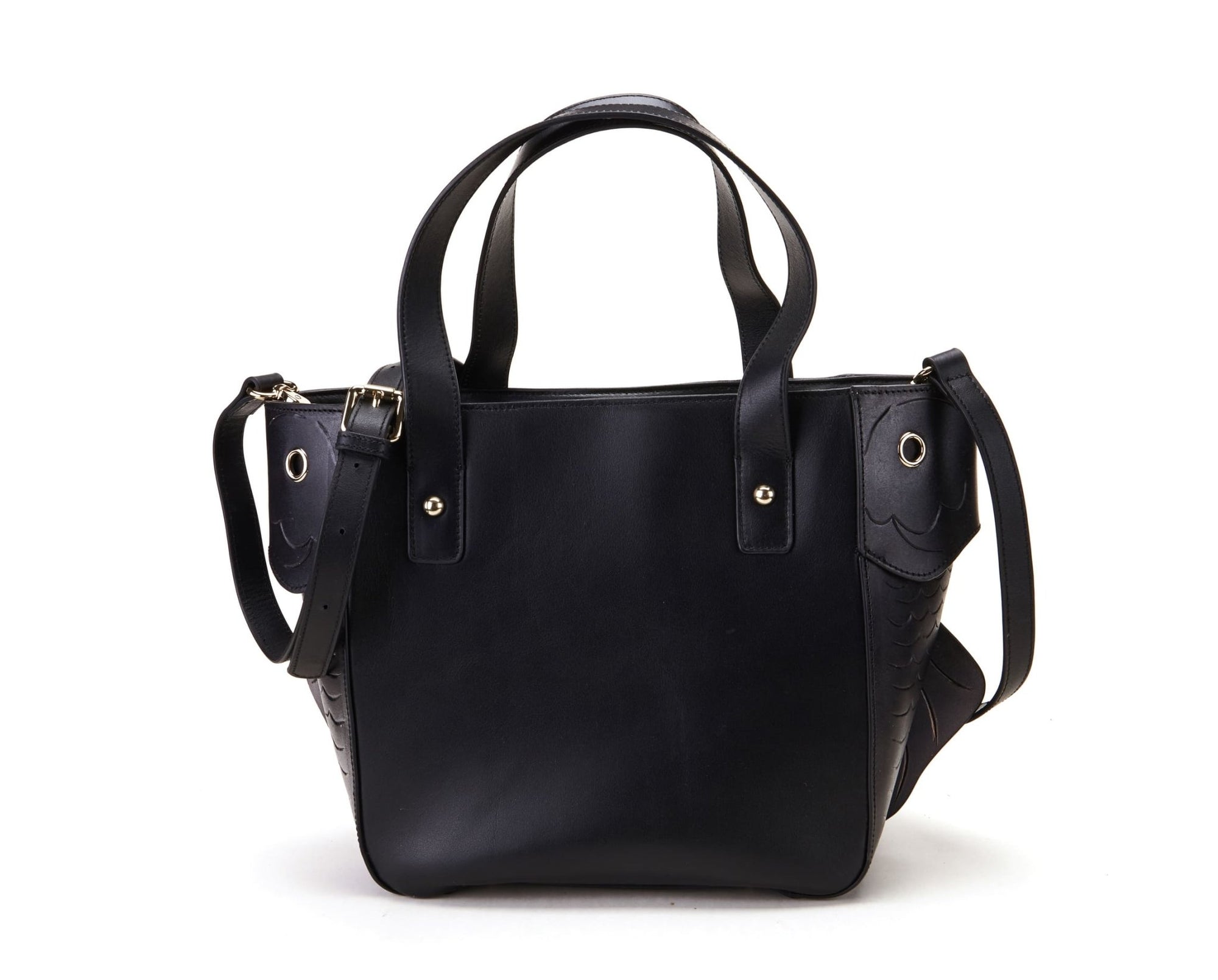 Unique Purses Carp Black Top Handle - Bellorita