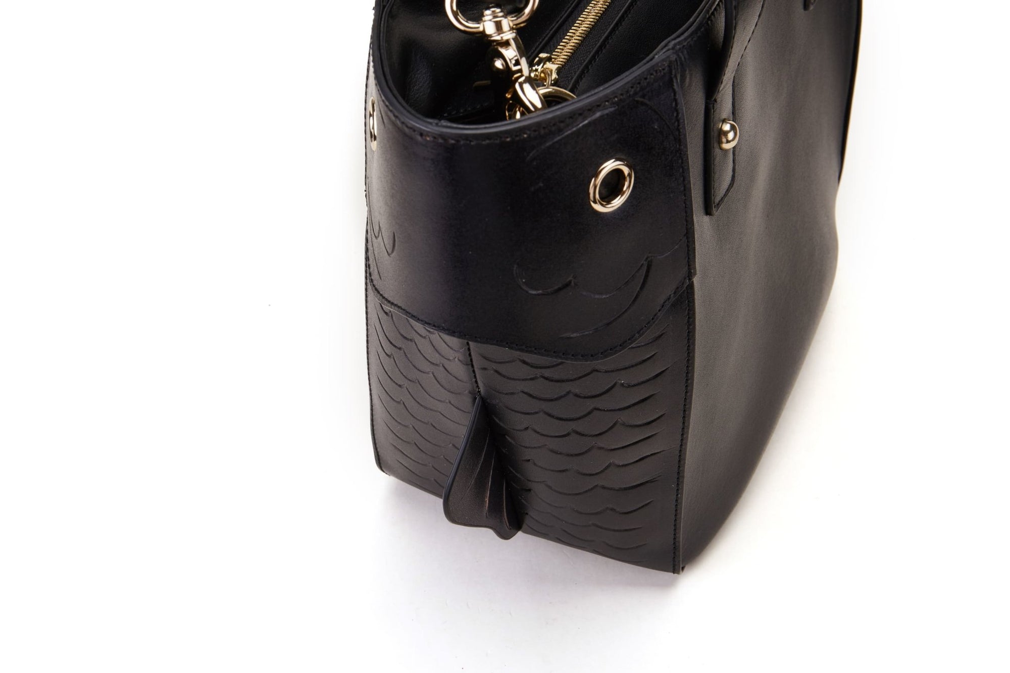 Unique Purses Carp Black Top Handle - Bellorita