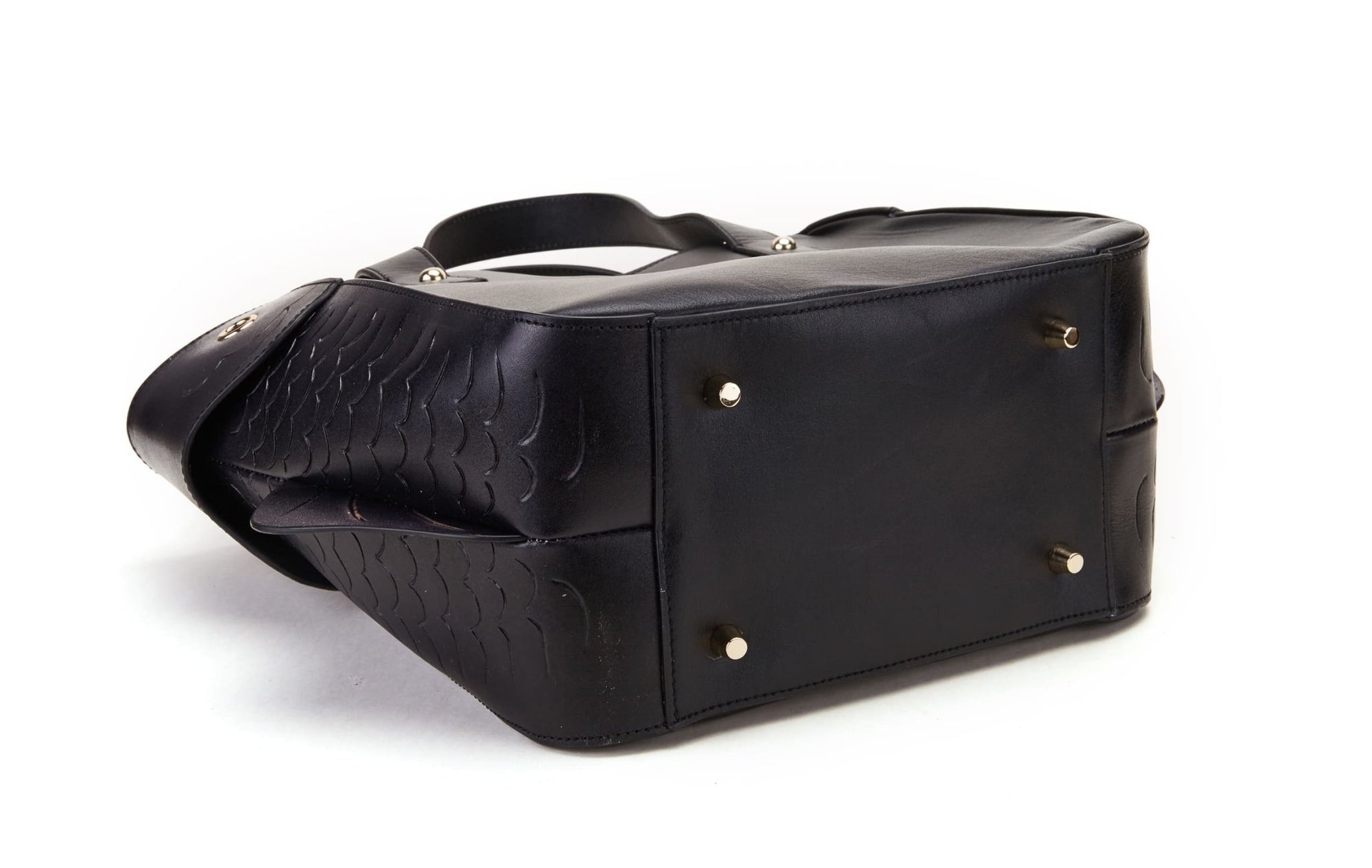 Unique Purses Carp Black Top Handle - Bellorita