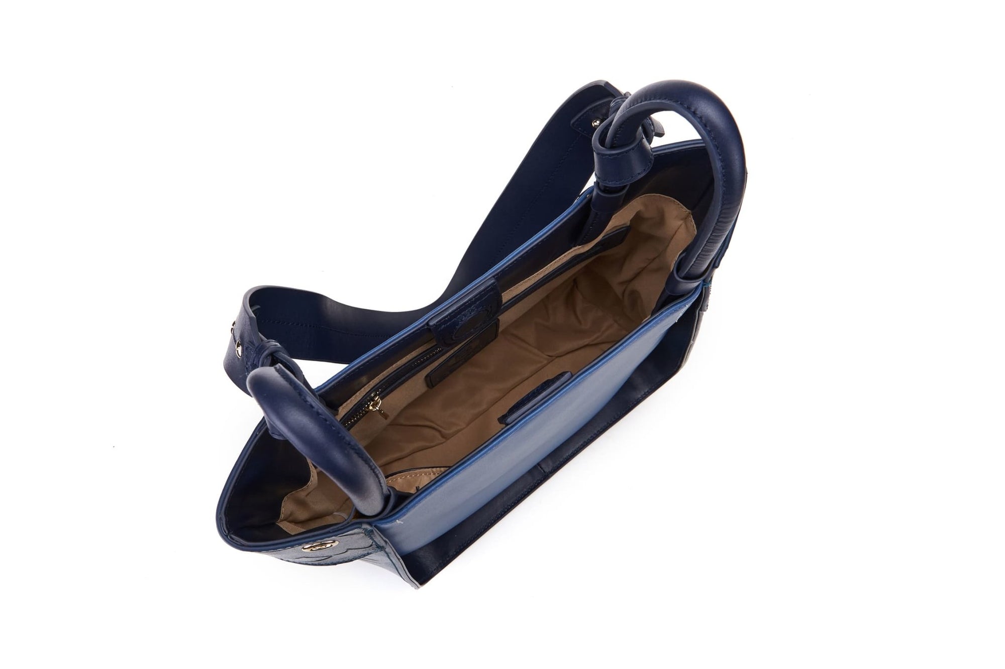 Unique Purses Carp Blue Shoulder Bag - Bellorita