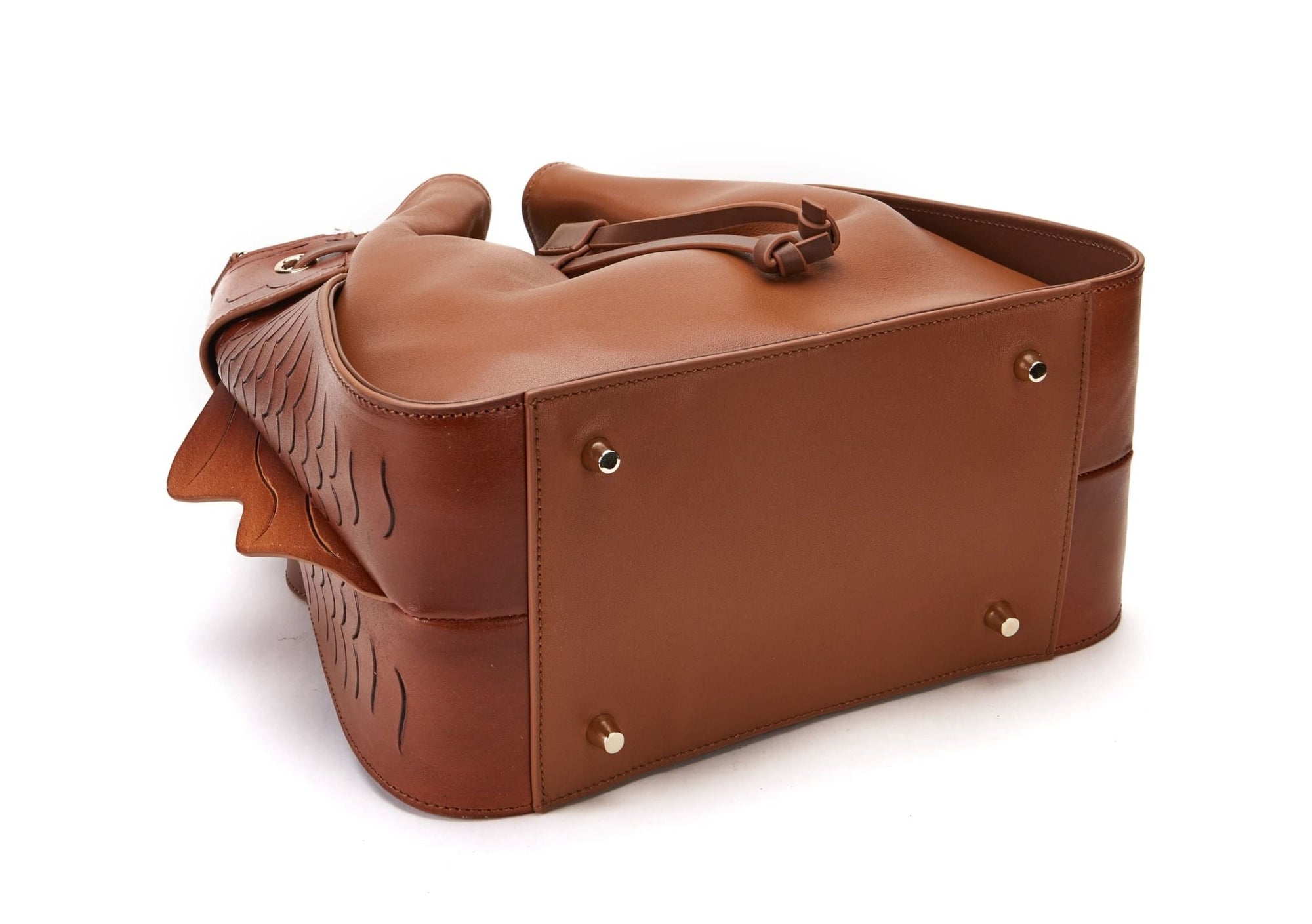 Unique Purses Carp Brown Bucket - Bellorita