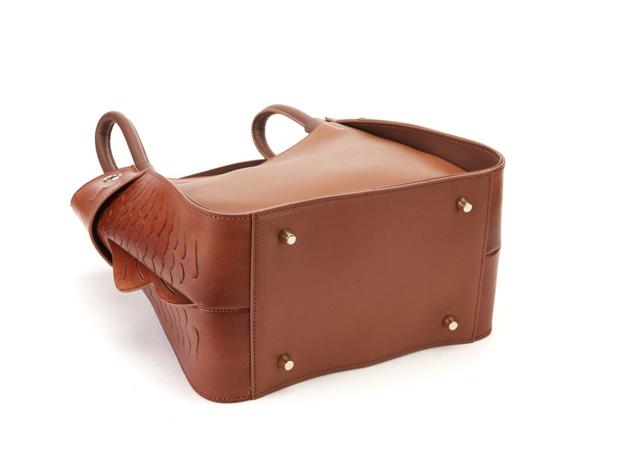Unique Purses Carp Brown Shoulder Bag - Bellorita