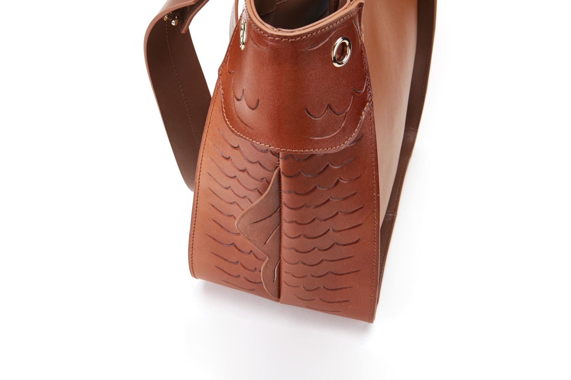 Unique Purses Carp Brown Shoulder Bag - Bellorita