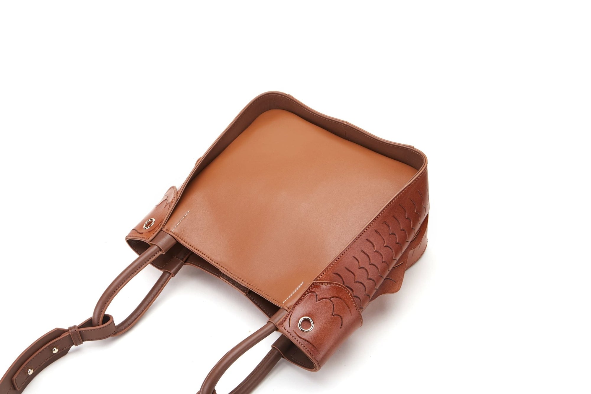 Unique Purses Carp Brown Shoulder Bag - Bellorita