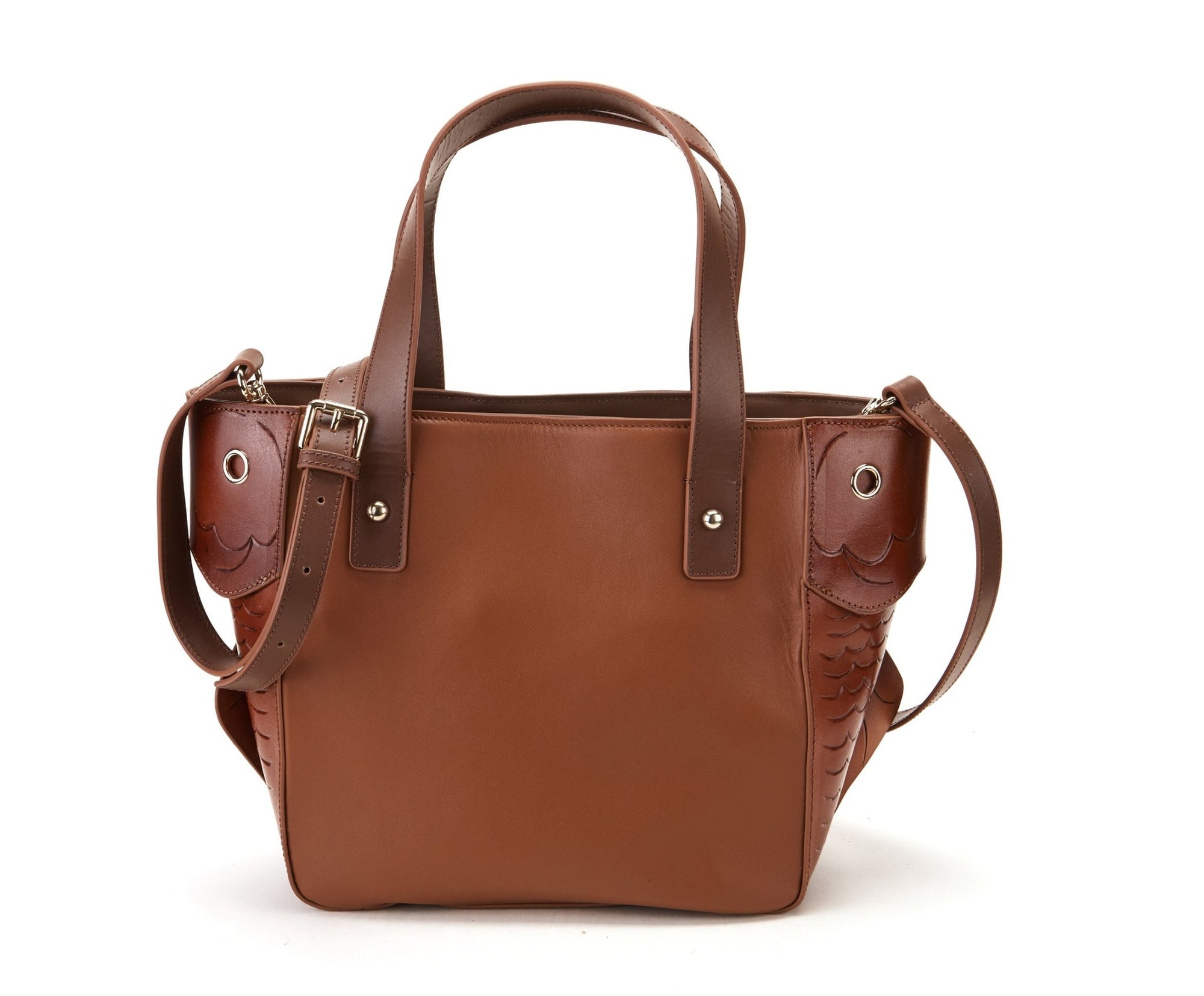 Unique Purses Carp Brown Top Handle - Bellorita
