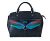 Unique Purses Dragonfly Black Shoulder Bag - Bellorita