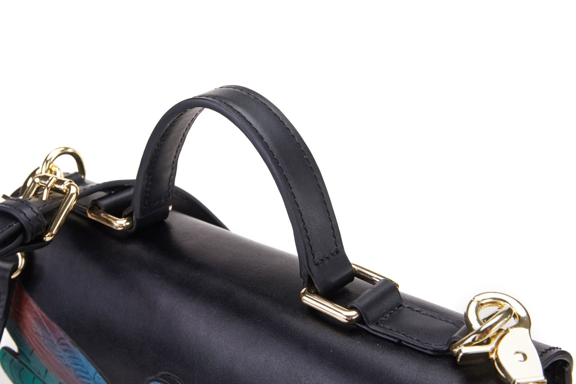 Unique Purses Dragonfly Black Top Handle - Bellorita