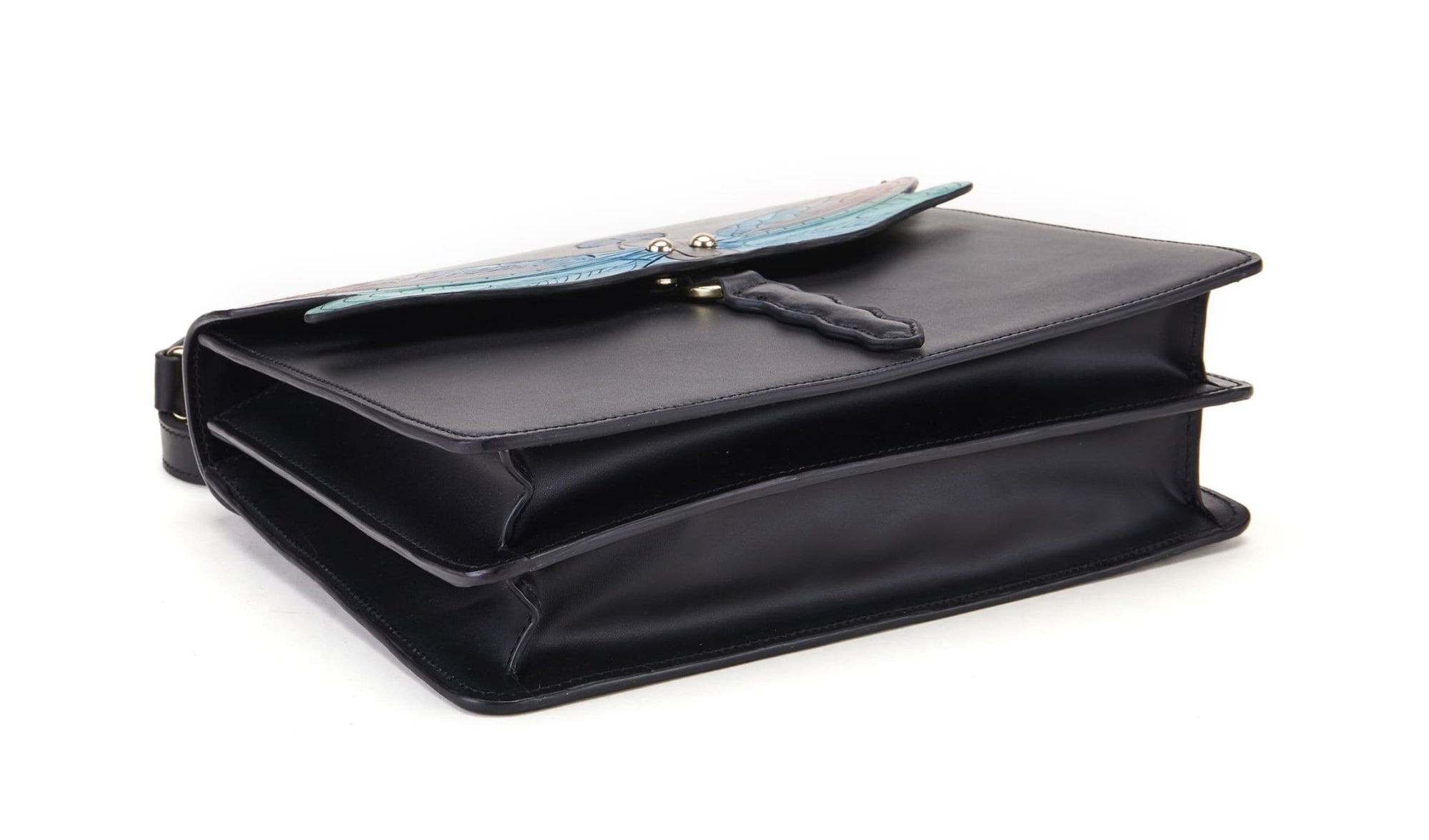 Unique Purses Dragonfly Black Top Handle - Bellorita