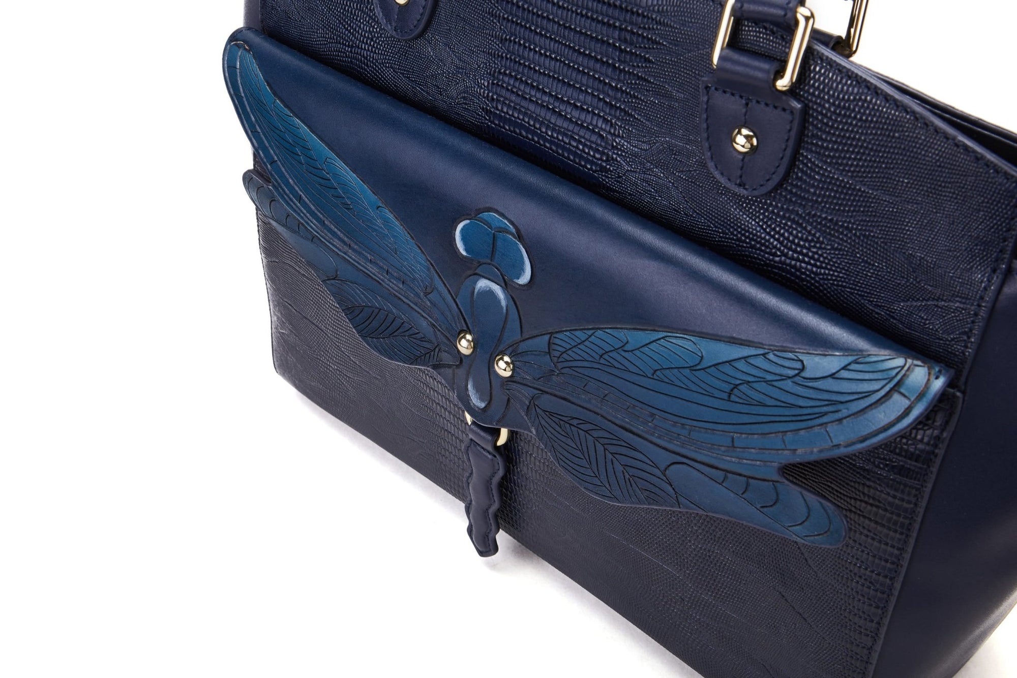 Unique Purses Dragonfly Blue Shoulder Bag - Bellorita