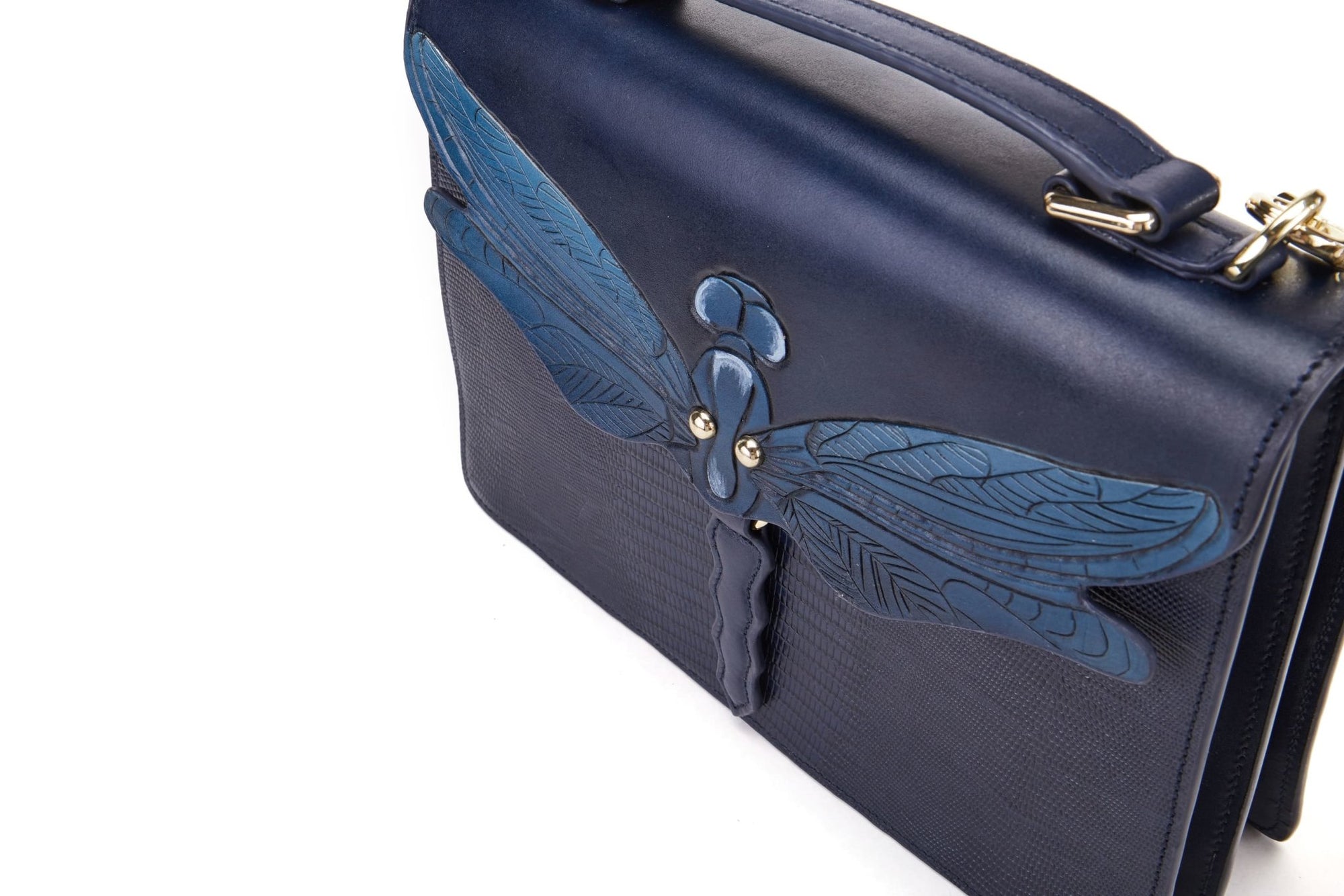 Unique Purses Dragonfly Blue Top Handle - Bellorita