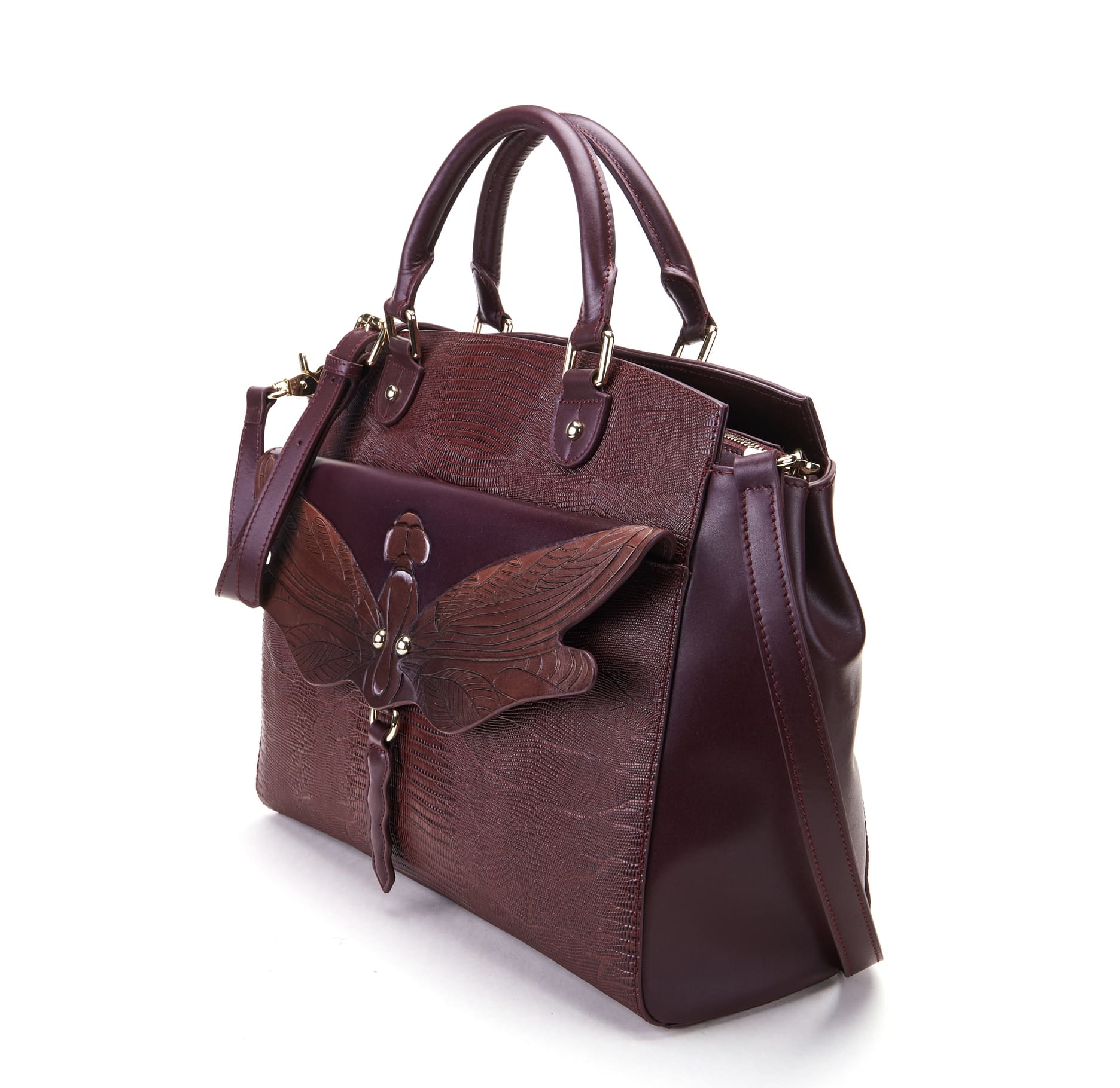 Unique Purses Dragonfly Brown Shoulder Bag - Bellorita