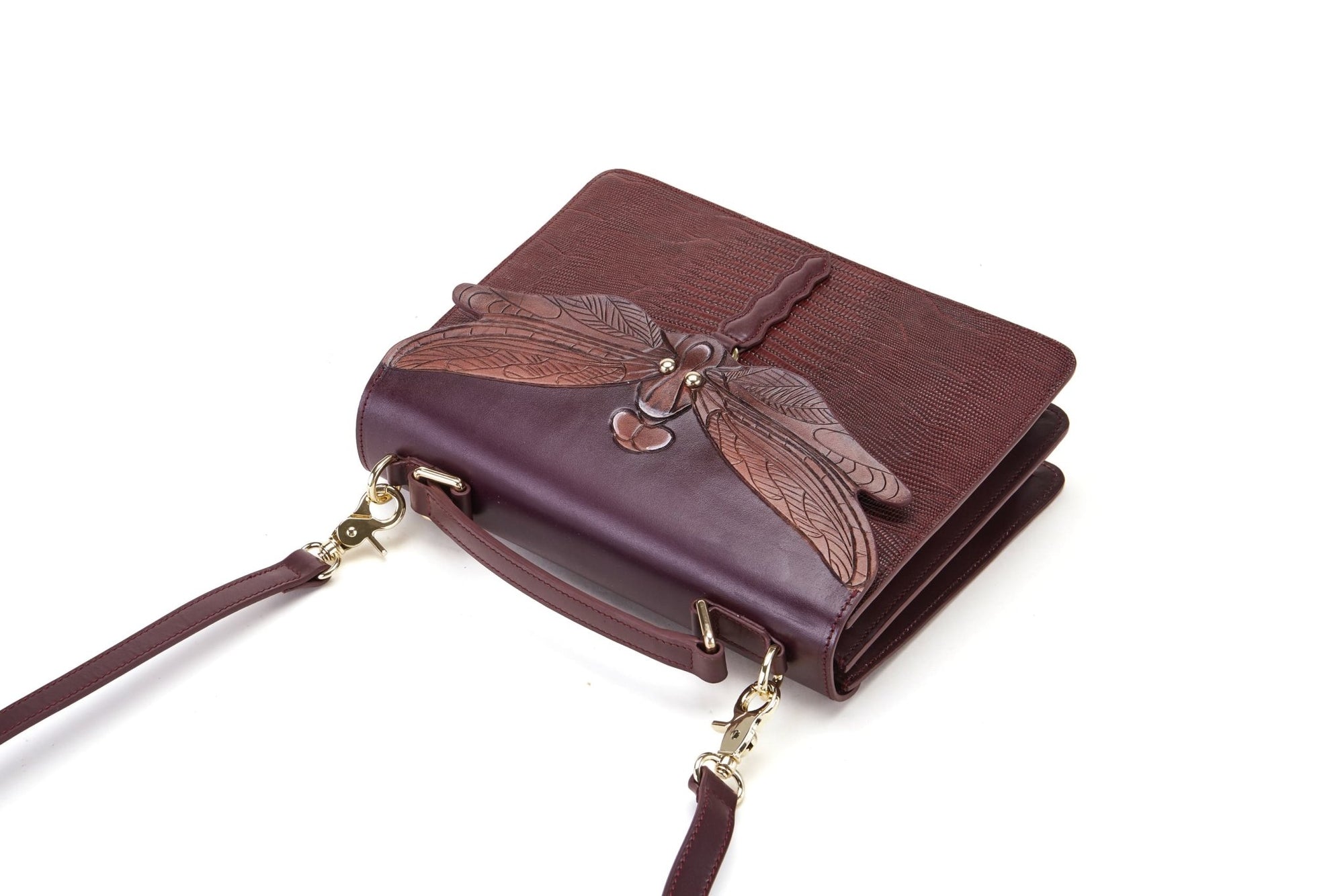 Unique Purses Dragonfly Brown Top Handle - Bellorita