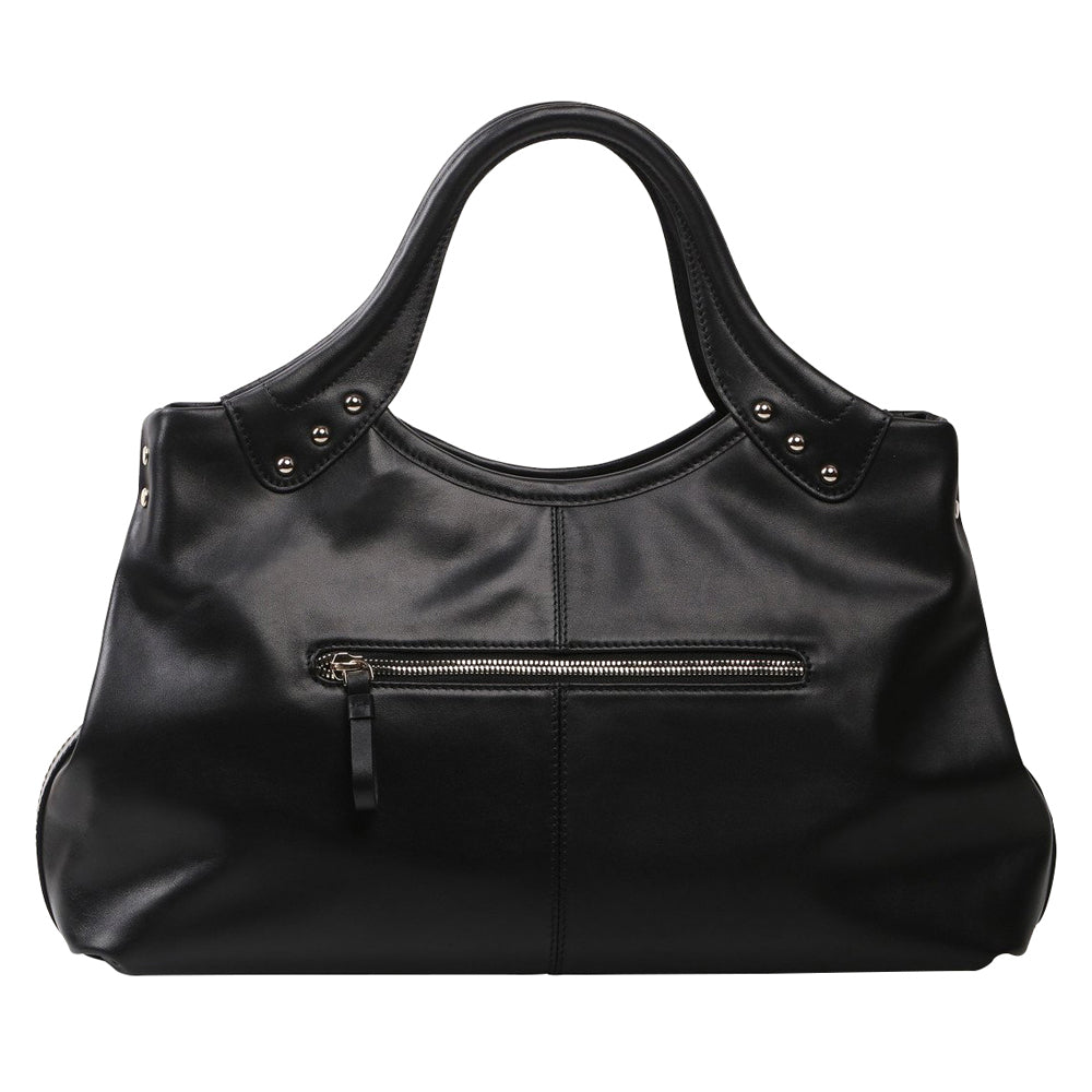 Unique Purses Feather Black Tote - Bellorita